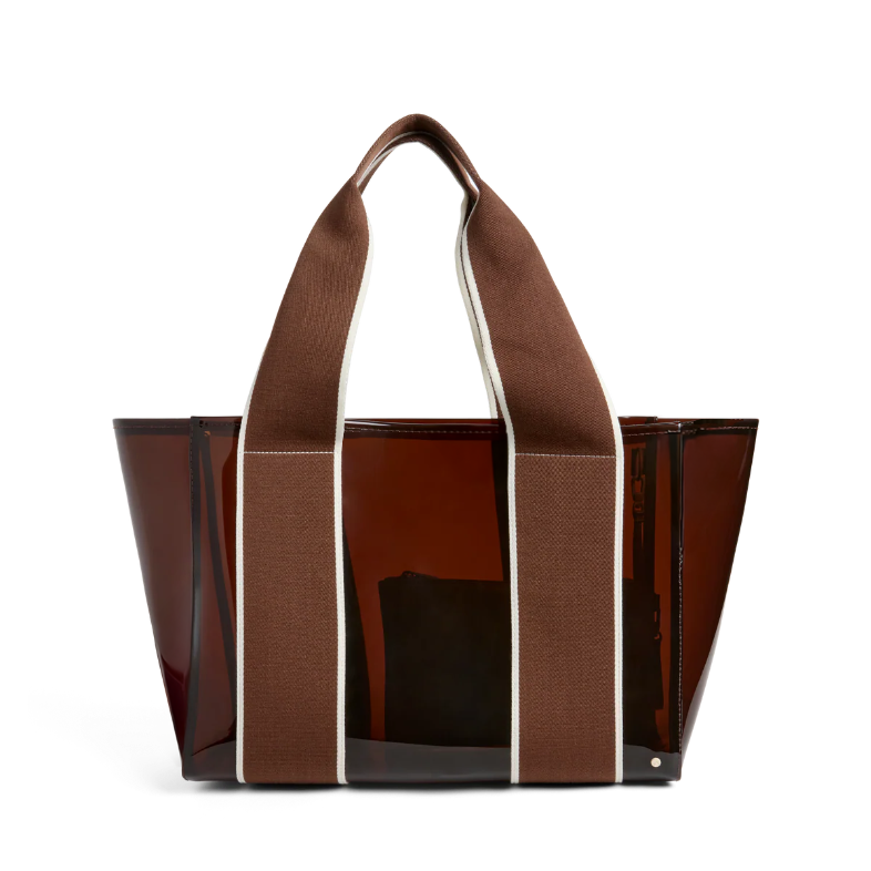 STATE Bags | Wellington Cabana Tote TPU Brown | Beach Bag