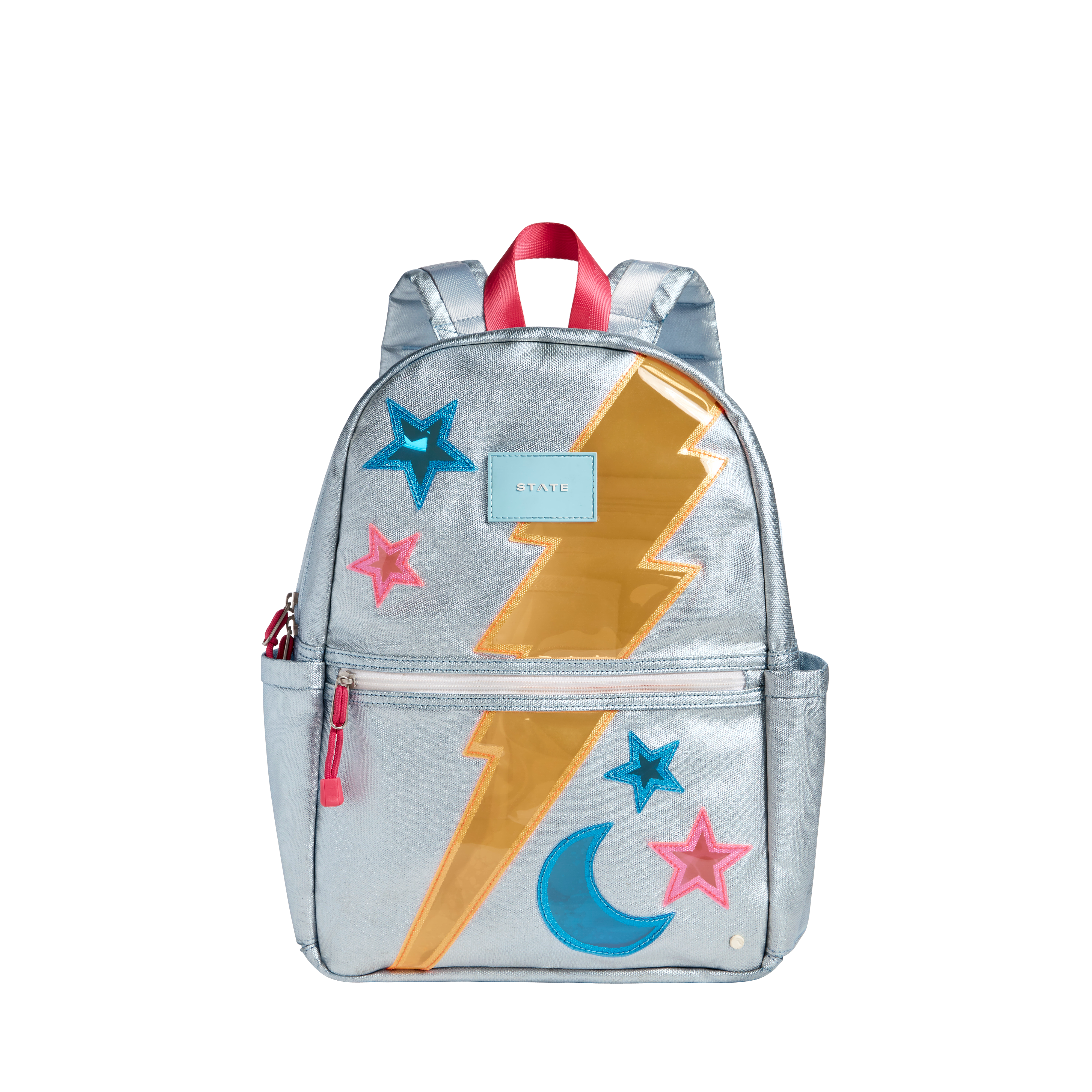 State Bags Kane Kids Mini Backpack in Metallic Silver