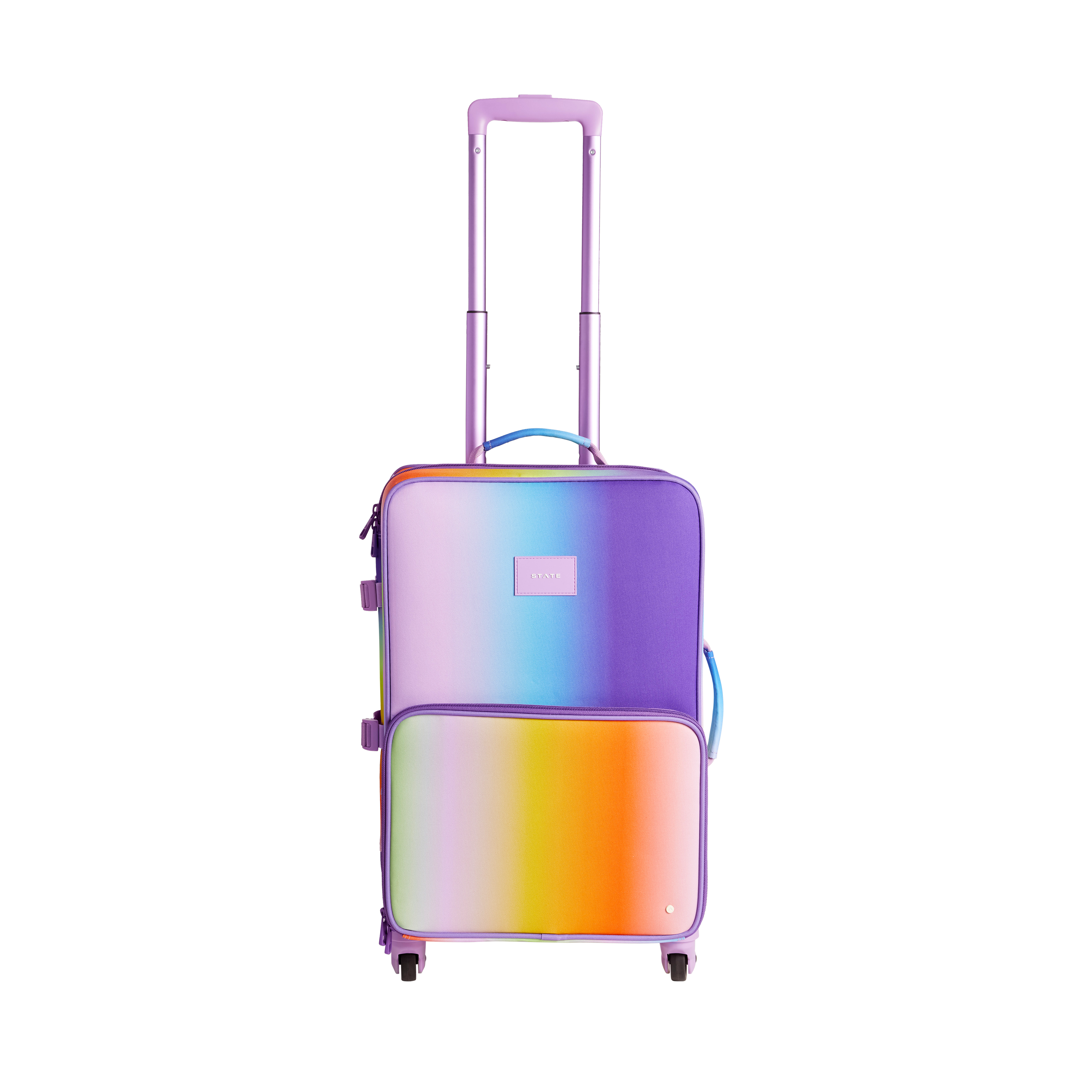 STATE Bags Logan Suitcase Polyester Canvas Rainbow Gradient