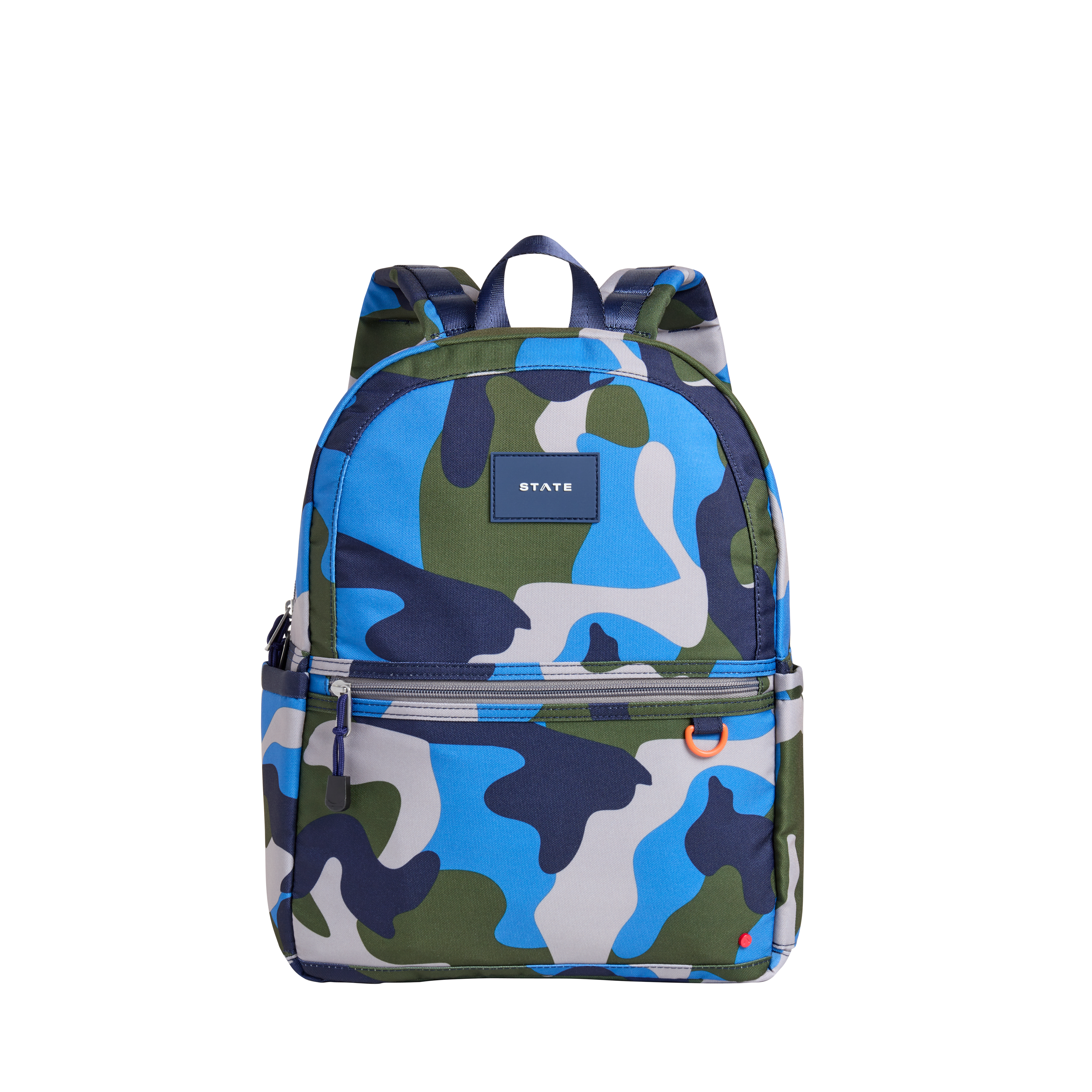 dept.8 unisex elegant leather backpack camo blue State Bags