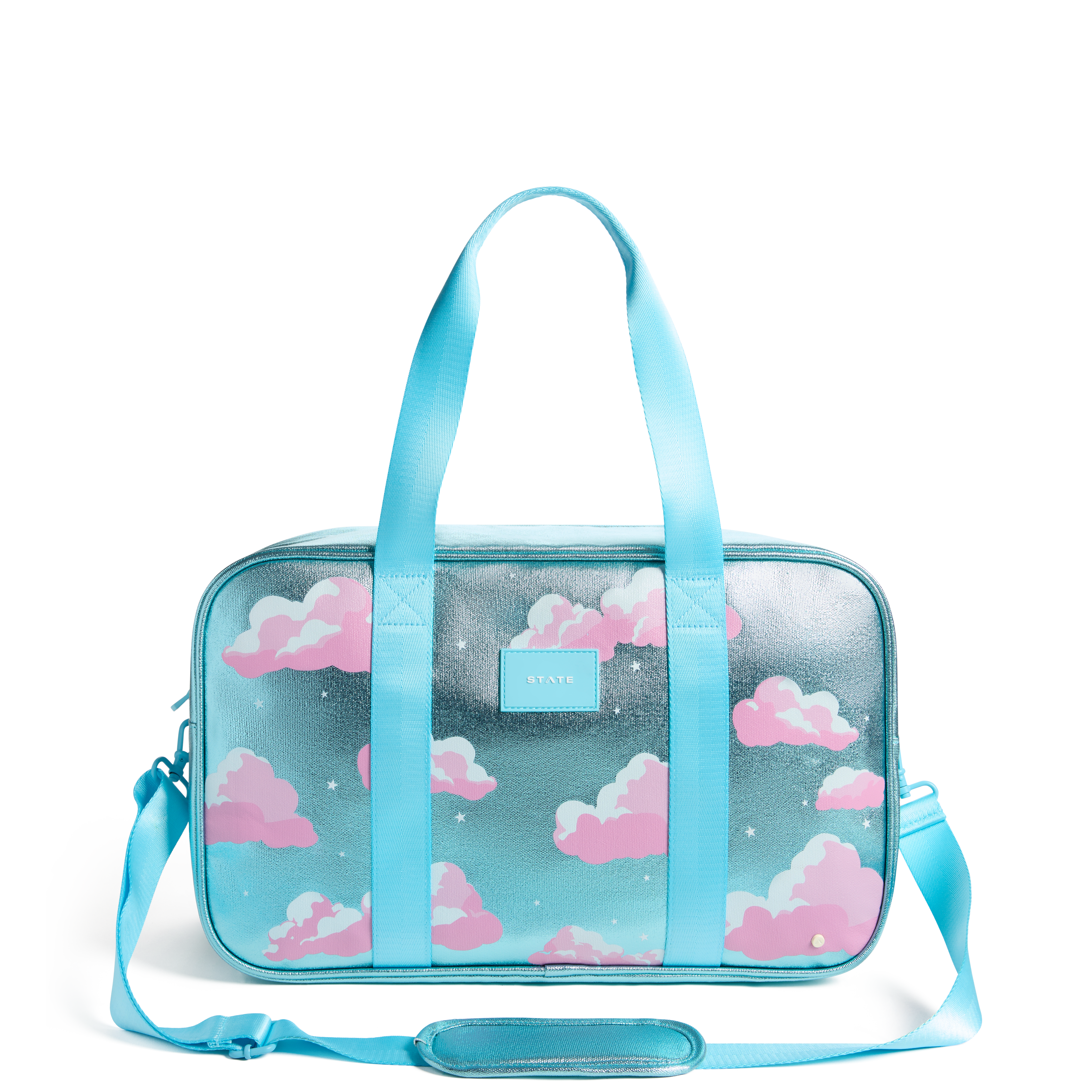 STATE Bags | Rockaway Duffle Metallic Clouds