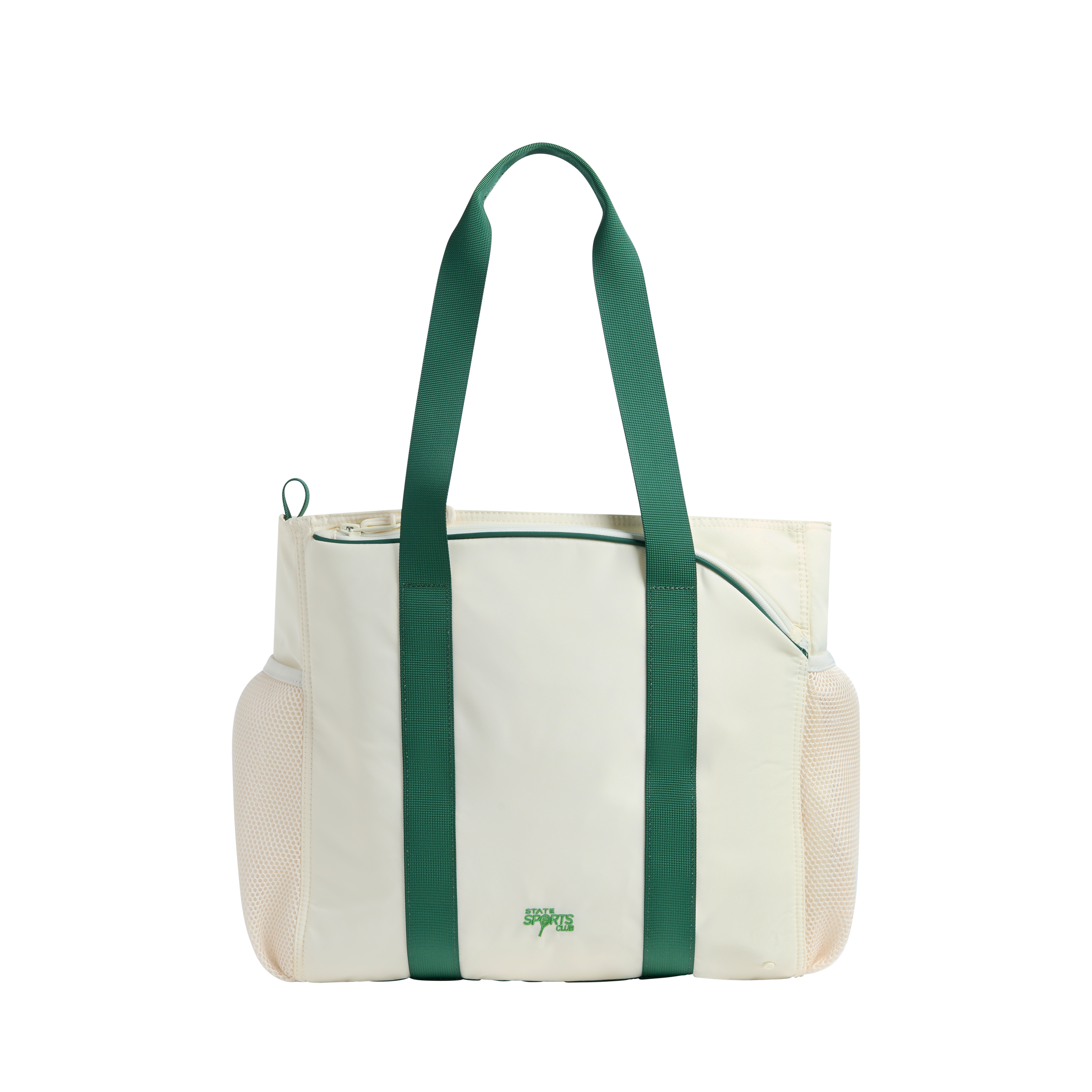 STATE Bags | Riley Tennis Tote Nylon Ivory/Green