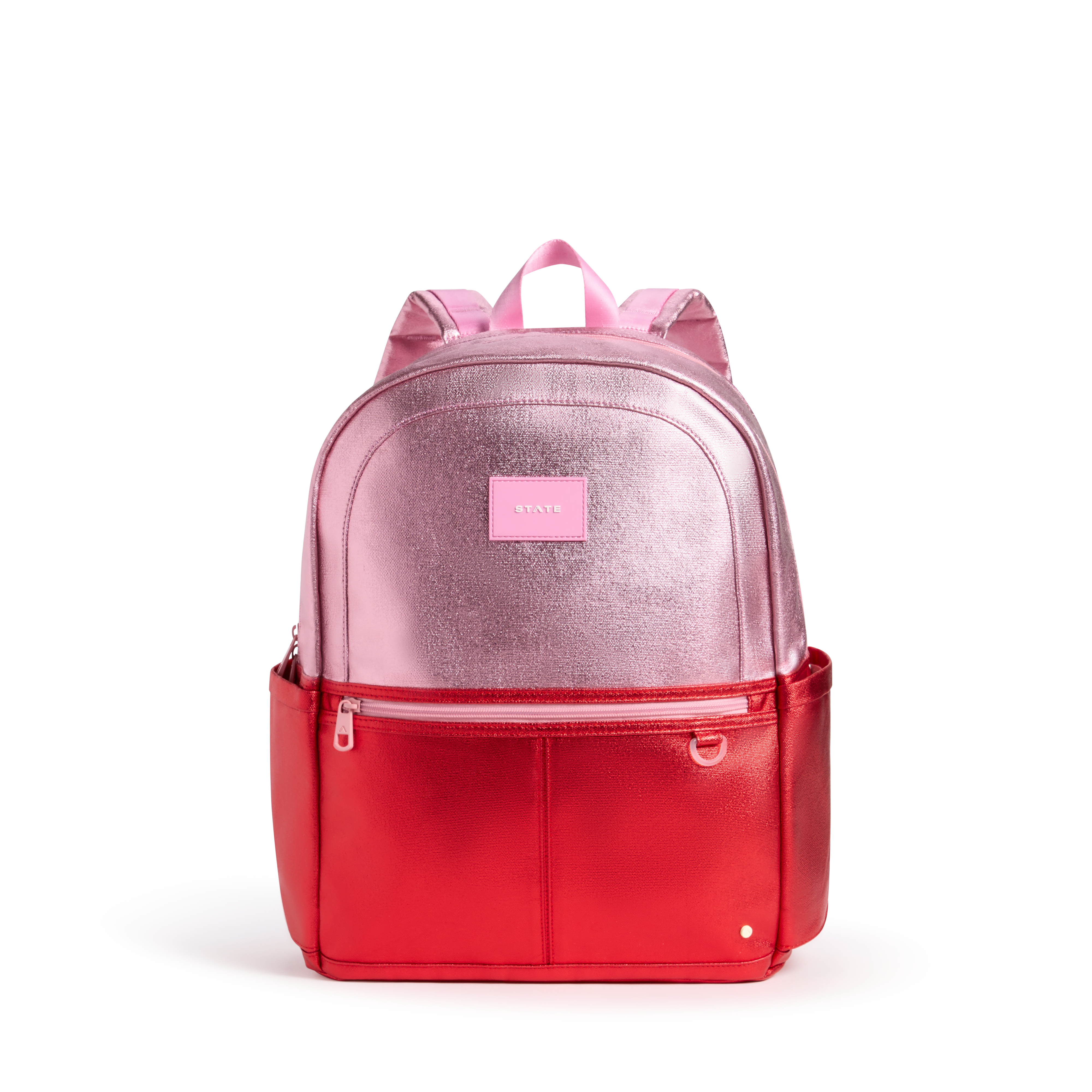 STATE Bags | Kane Kids Large Backpack Metallic Pink/Red Colorblock