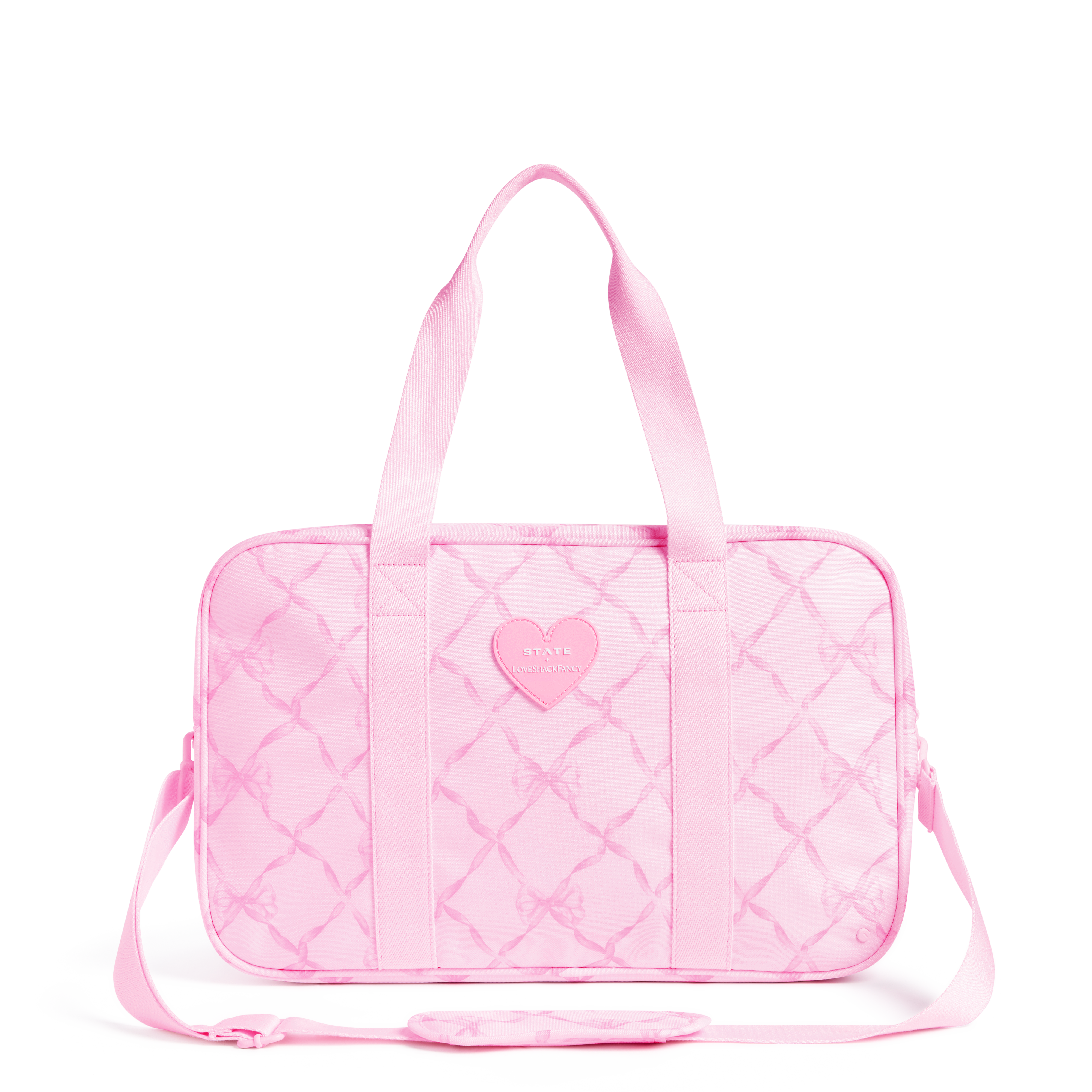 STATE Bags | Rockaway Duffle Polyester Canvas Pink Peppermint