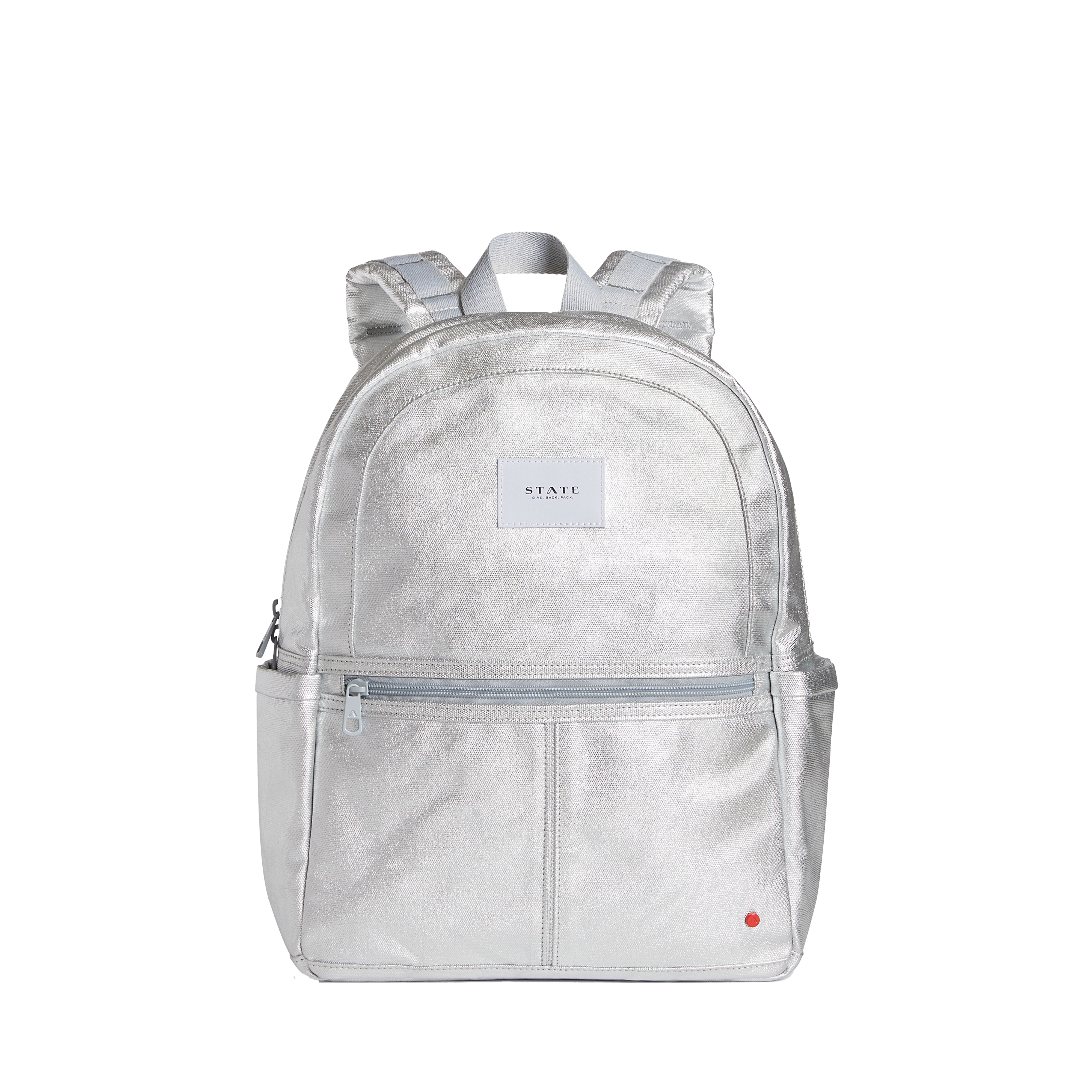 Silver Backpack, silver-colored