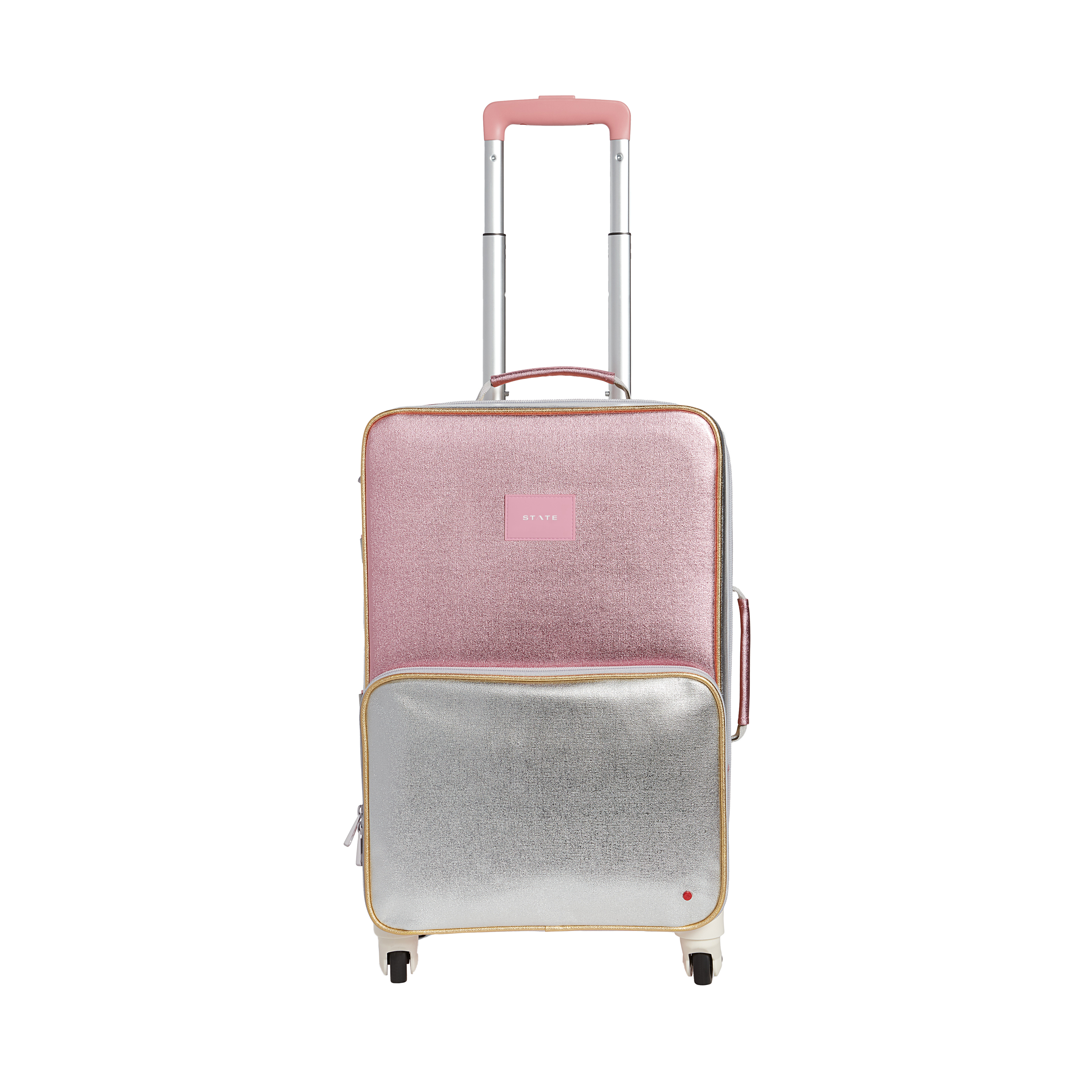  Star river Suitcase, Suitcase, Durable, Pink, Silver