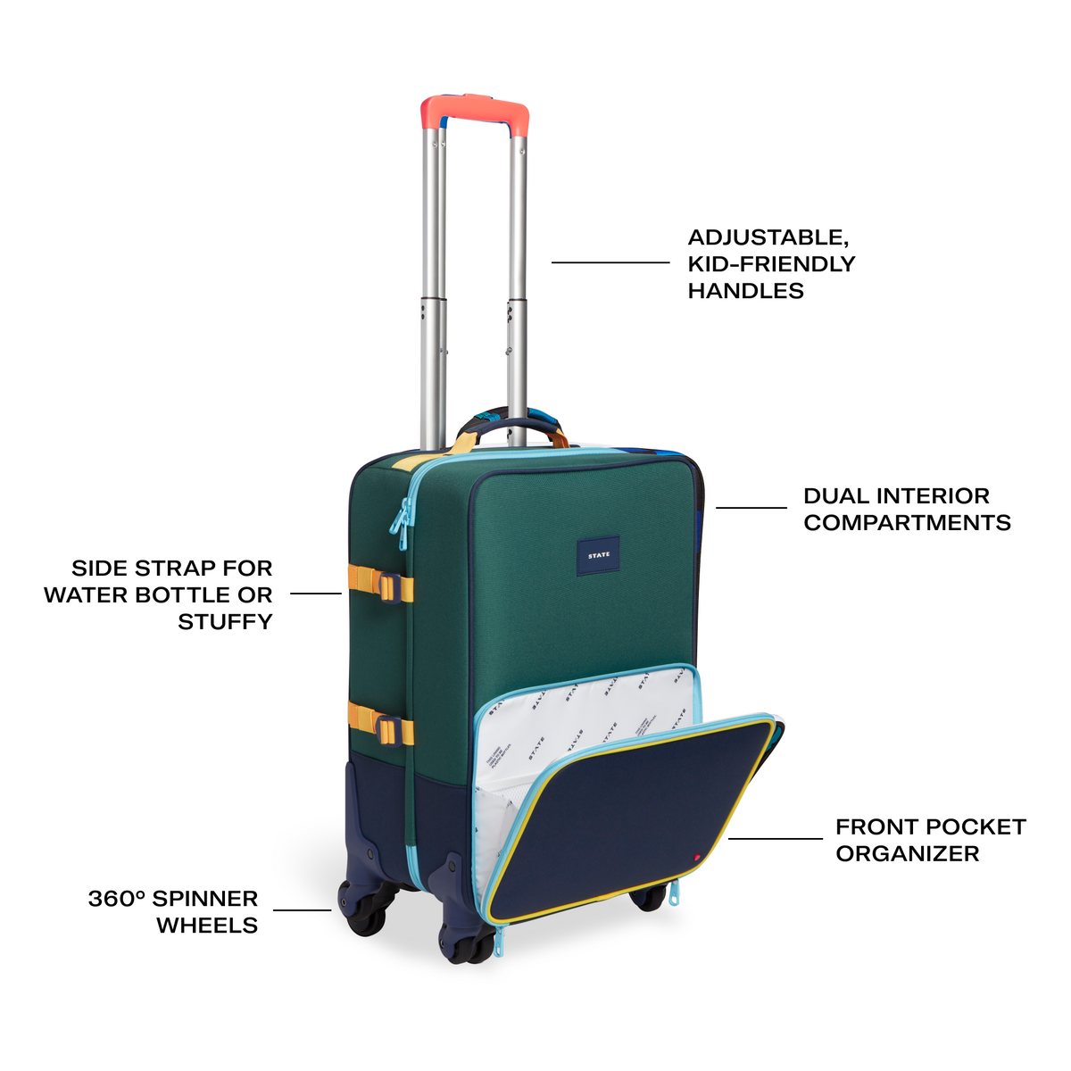 Logan Green Navy Features callout