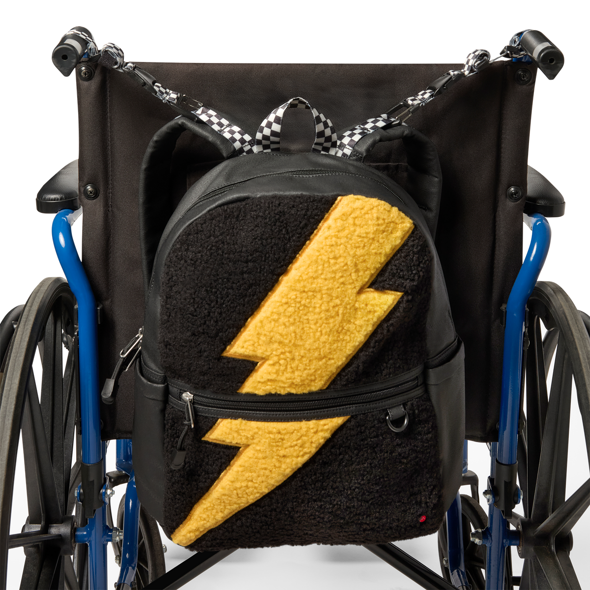 STATE Bags Adaptive Kit Checkerboard on wheelchair click to zoom