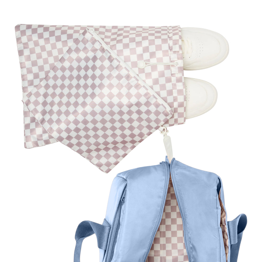 STATE Bags | Wellington Weekender Nylon Ice Blue