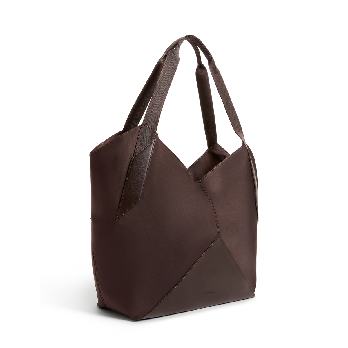 STATE Bags Beverly Tote Brown Side View Click to Zoom