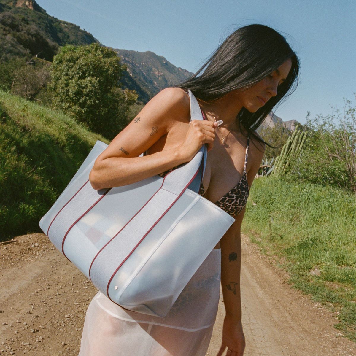 STATE Bags Wellington Cabana Tote Blue 