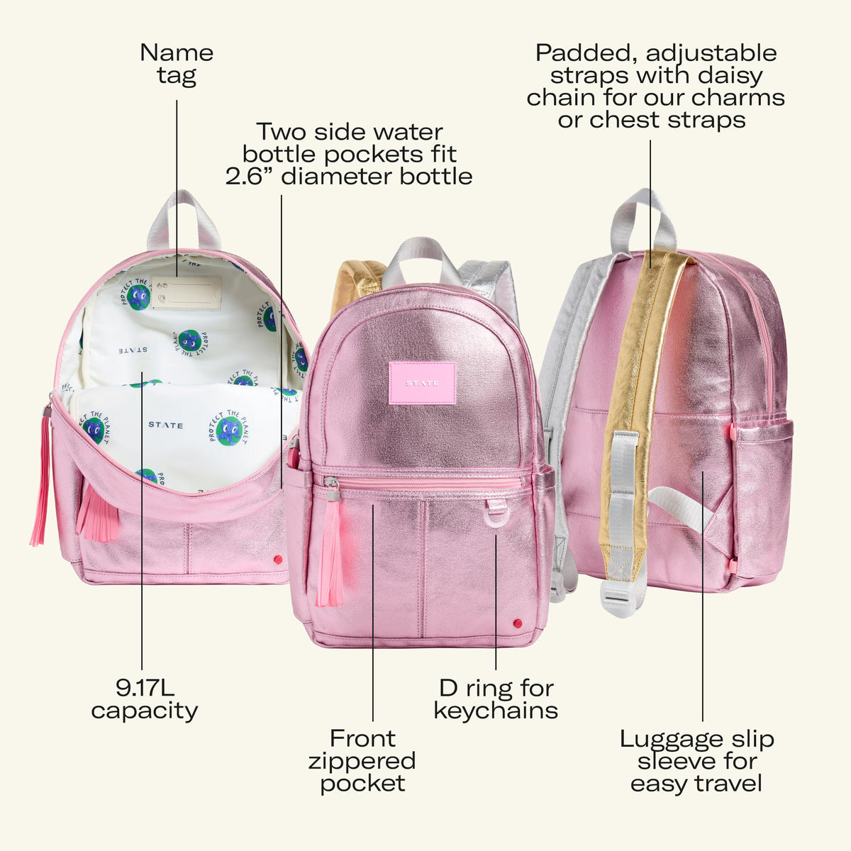girls.mini backpack OMG Accessories Kids' Studded Micro Mini in Black at Nordstrom adjustable PU Bag Maintenance State Bags - House Kane
