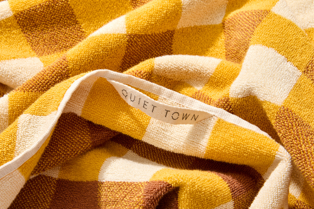 Quiet Town Tam Towel Canyon Tag Front View Click to Zoom