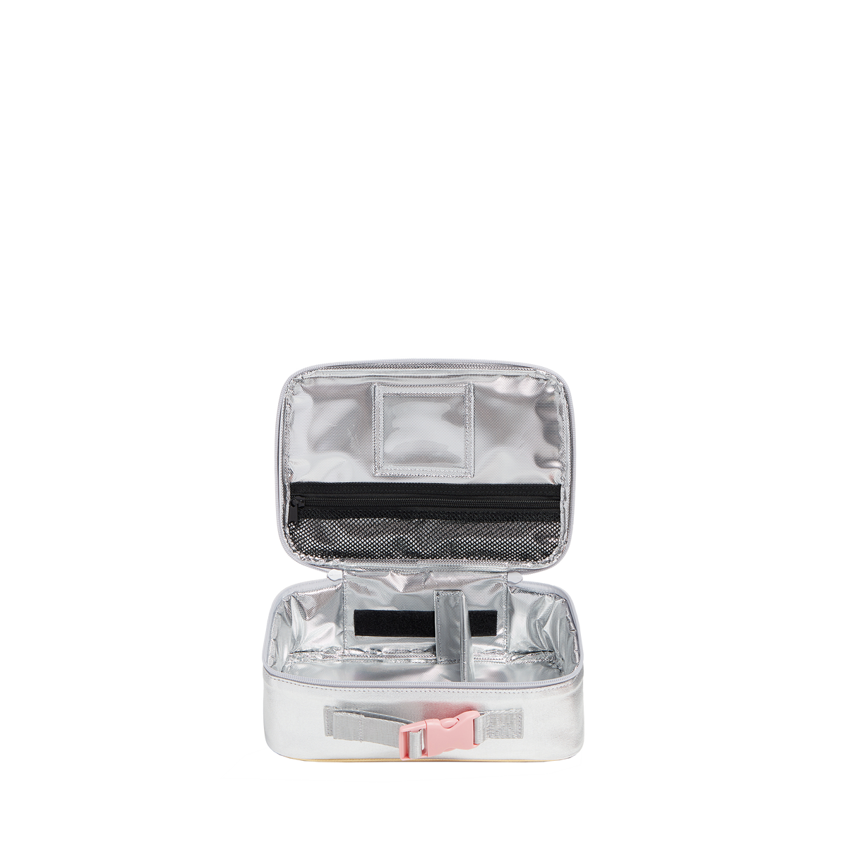 Image showing STATE Bags Rodgers Lunch Box Pink/Silver Interior