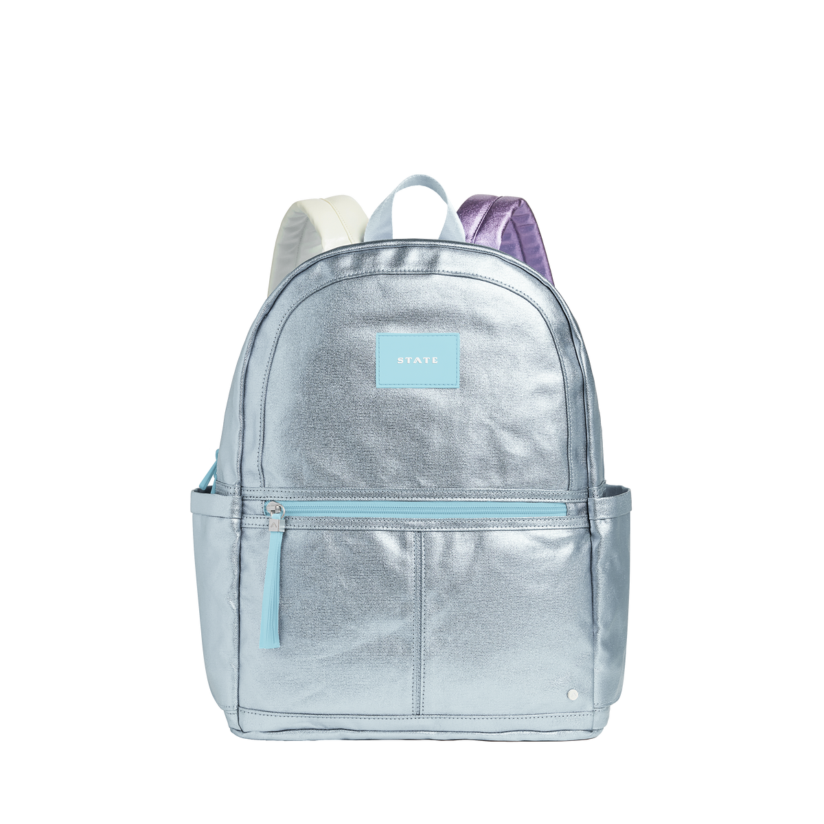 STATE Bags Kane Kids Double Pocket Backpack Intarsia Strawberries