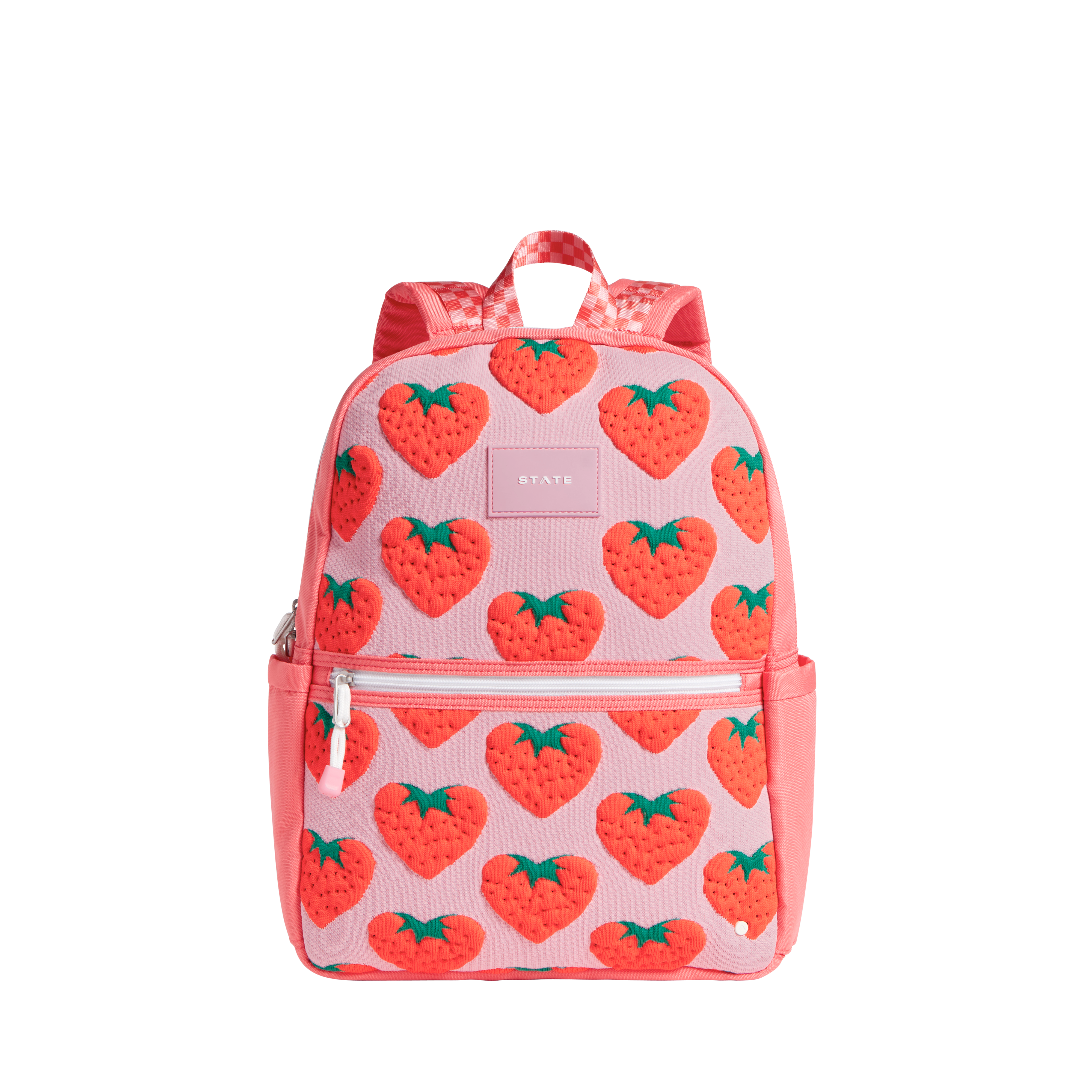 Kane Kids Double Pocket Backpack Intarsia Strawberries | Back to School | Travel Backpack