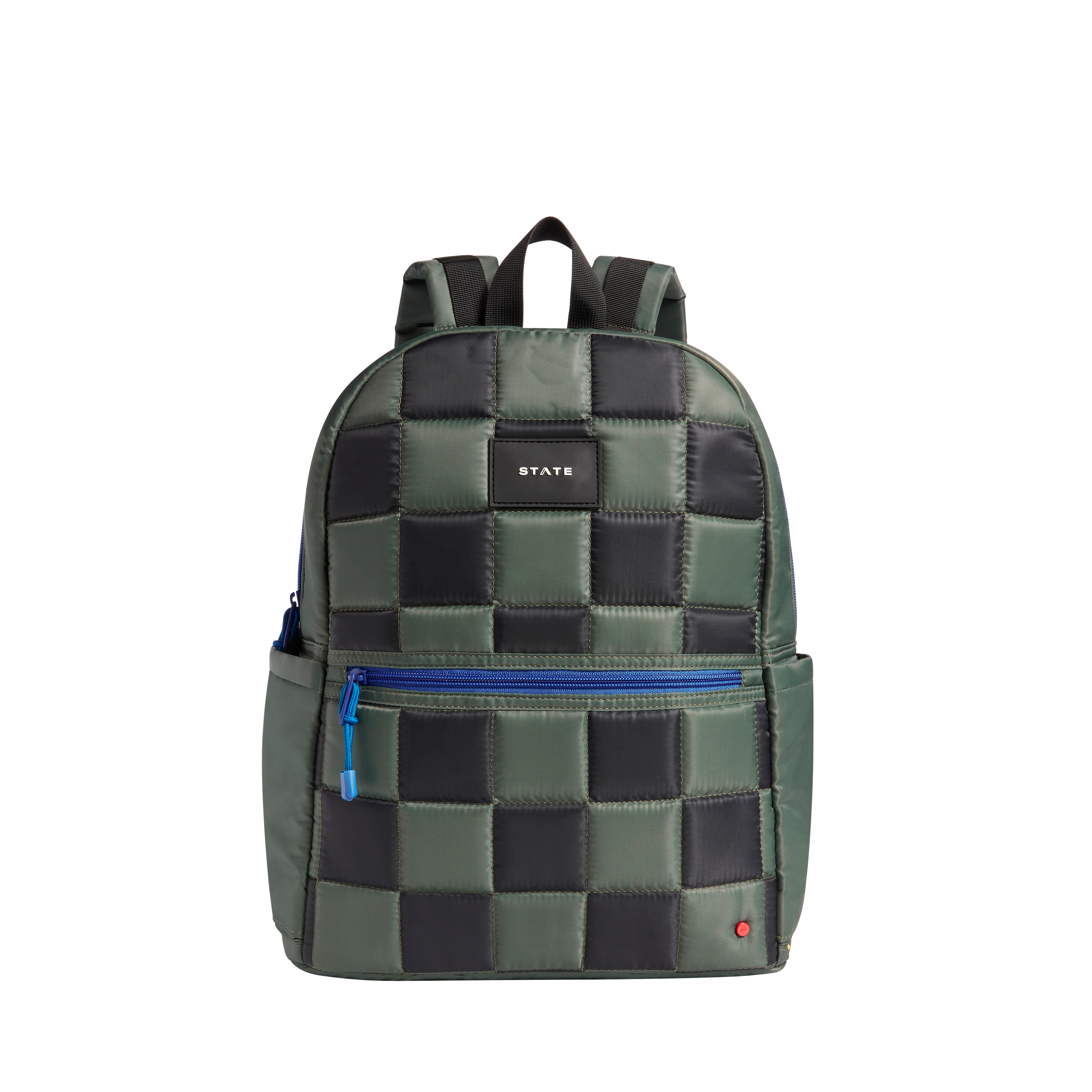 Kane Kids Double Pocket Backpack Nylon Puffer Checkerboard | Back to School | Travel Backpack