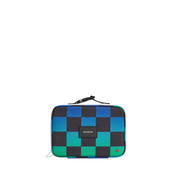 Rodgers Lunch Box - Blue Checkerboard