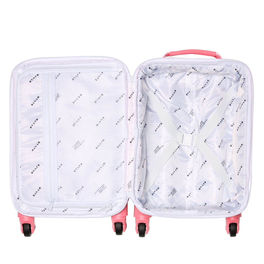 STATE Bags Mini Logan Suitcase Polyester Canvas Strawberries