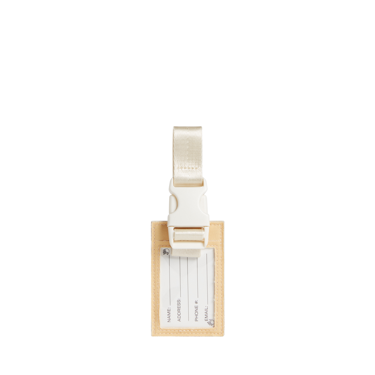 STATE Bags Luggage Tag Gold Front View Click to Zoom