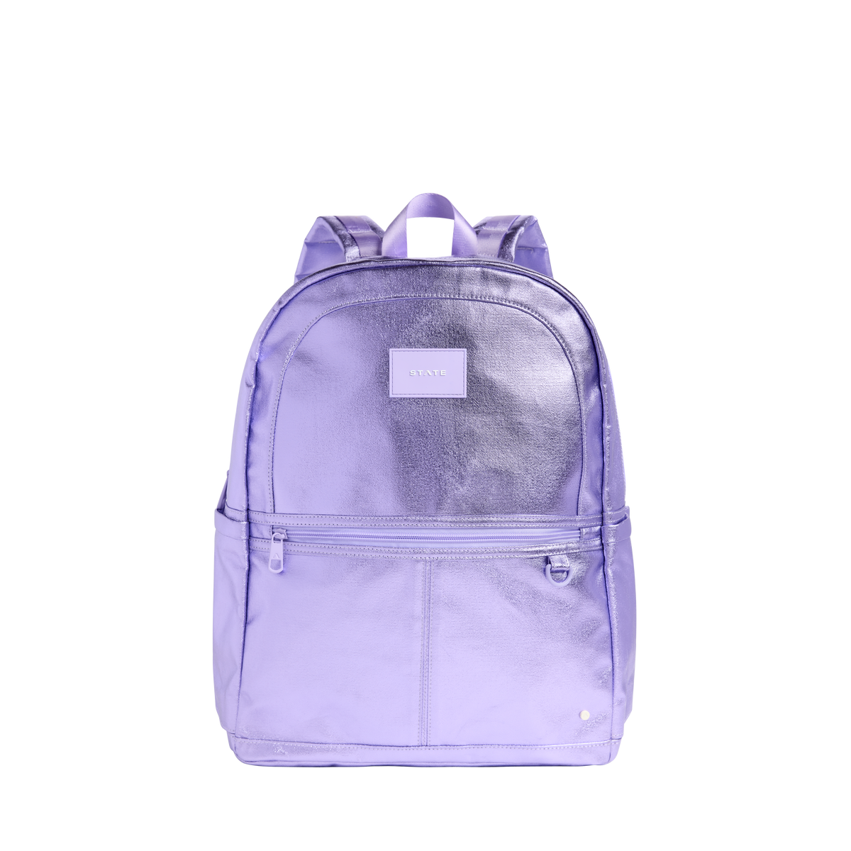 STATE Bags Kane Kids Large Metallic Lilac Front View Click to Zoom