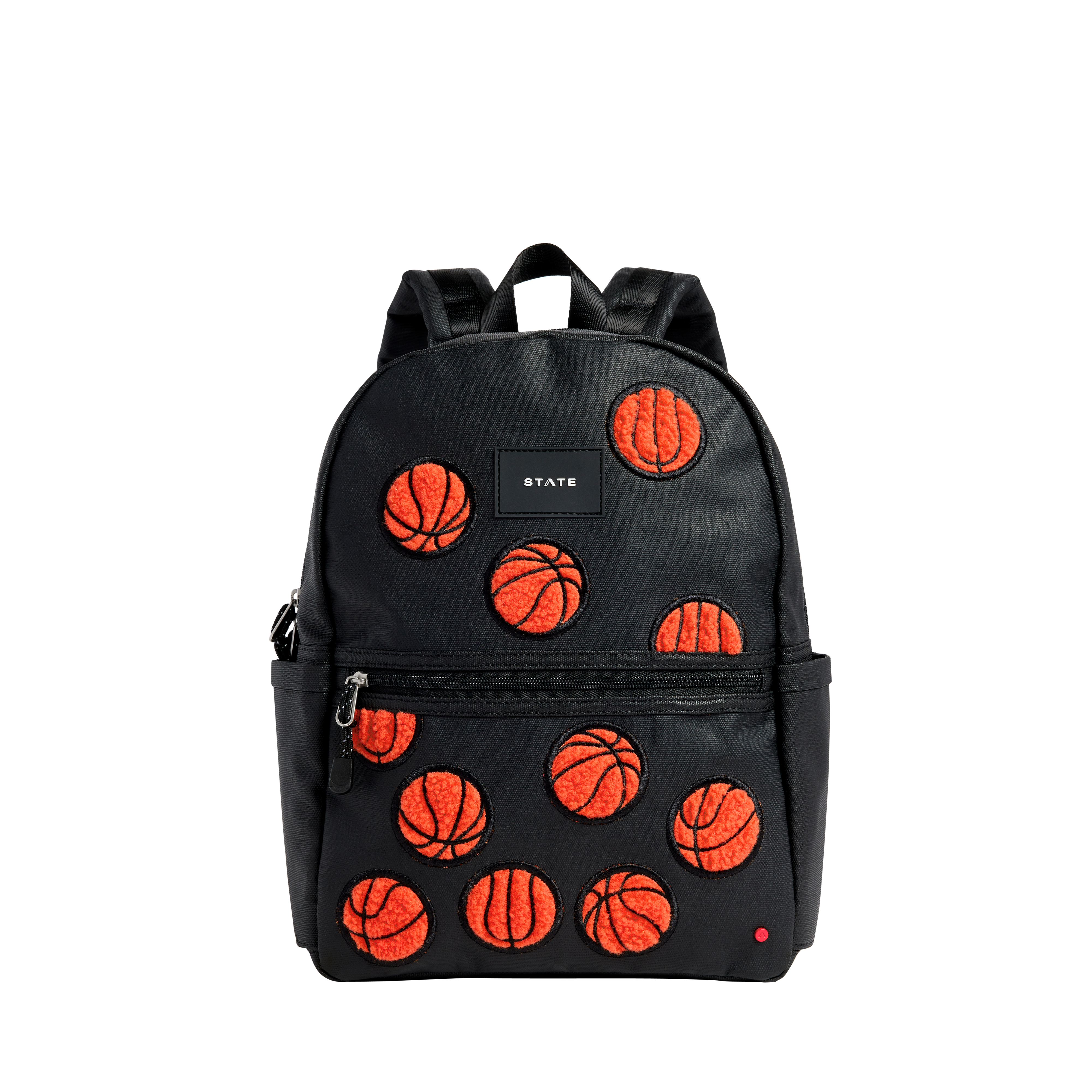 Kane Double Pocket Backpack Fuzzy Basketballs | Back to School | Travel Backpack