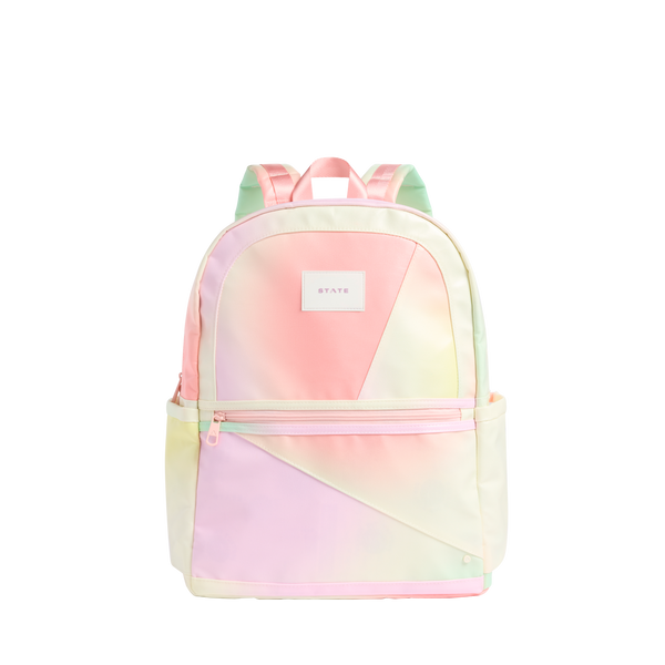 Kane Double Pocket Large Backpack Tie Dye Patchwork
