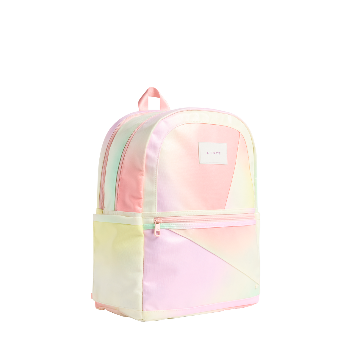 STATE Bags Kane Kids Large Metallic Patchwork Tie Dye Side View Click to Zoom