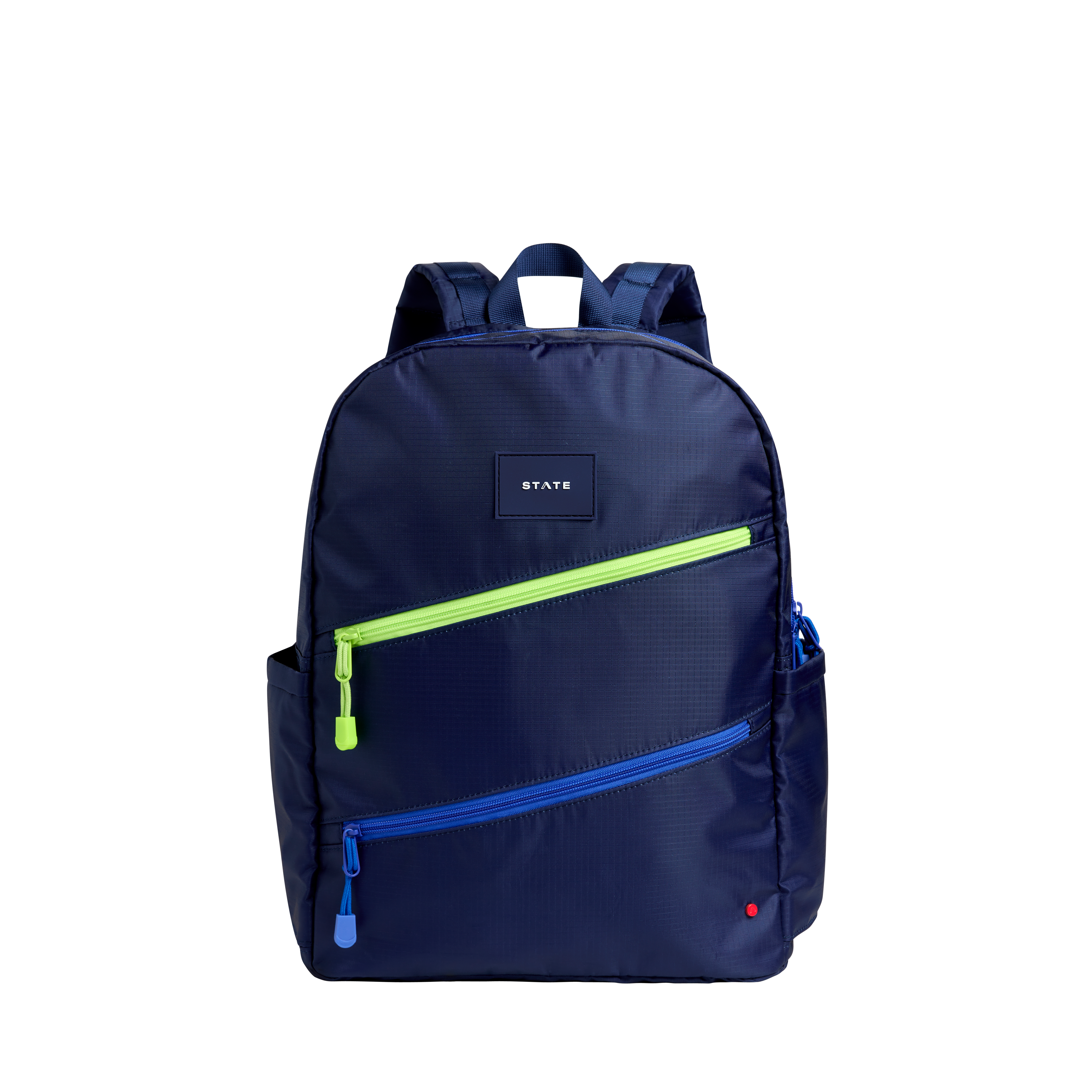 Kane Kids Large Backpack Ripstop Navy Diagonal Zipper | Back to School | Travel Bacpkack