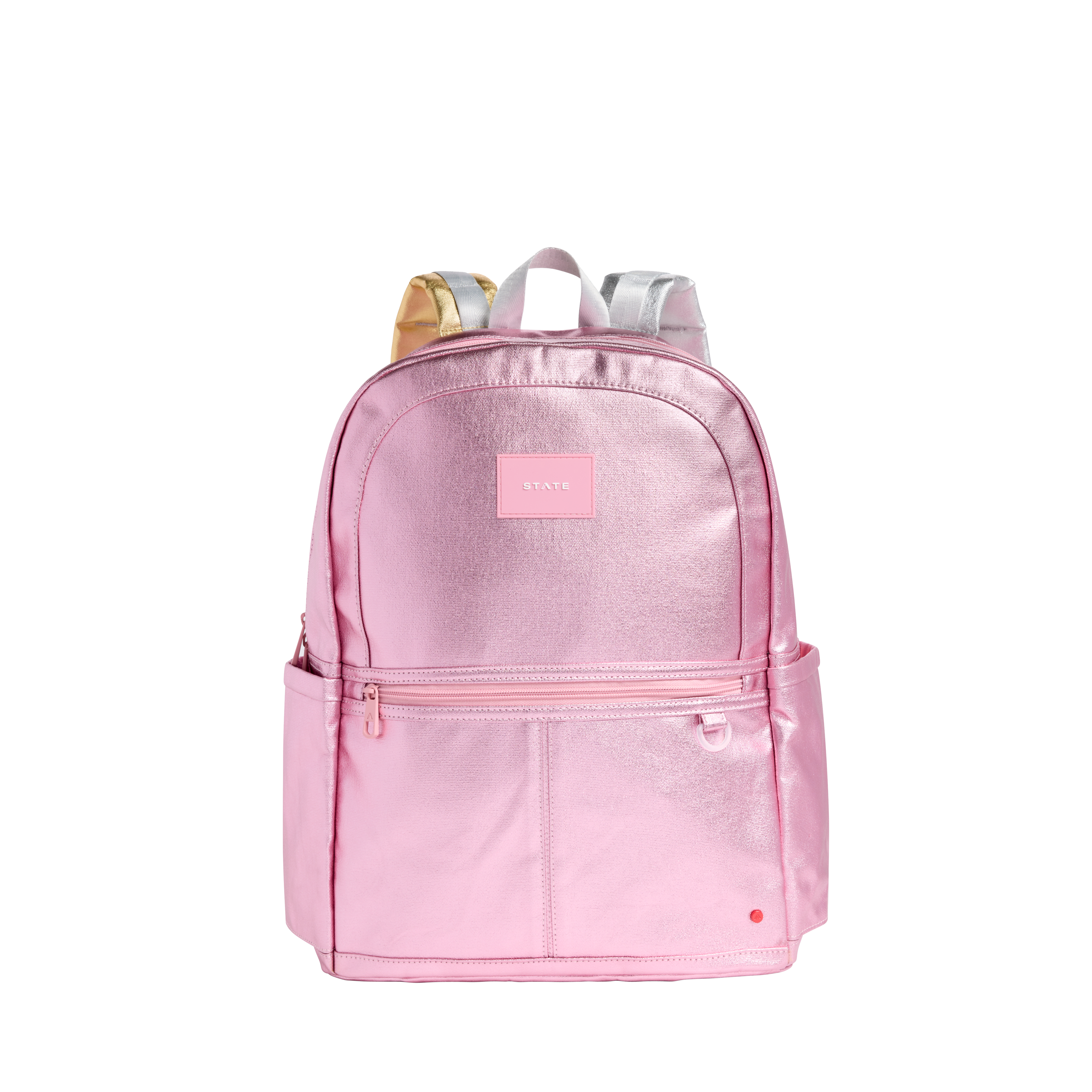 Kane Kids Large Backpack Metallic Pink/Silver | Back to School | Travel Backpack