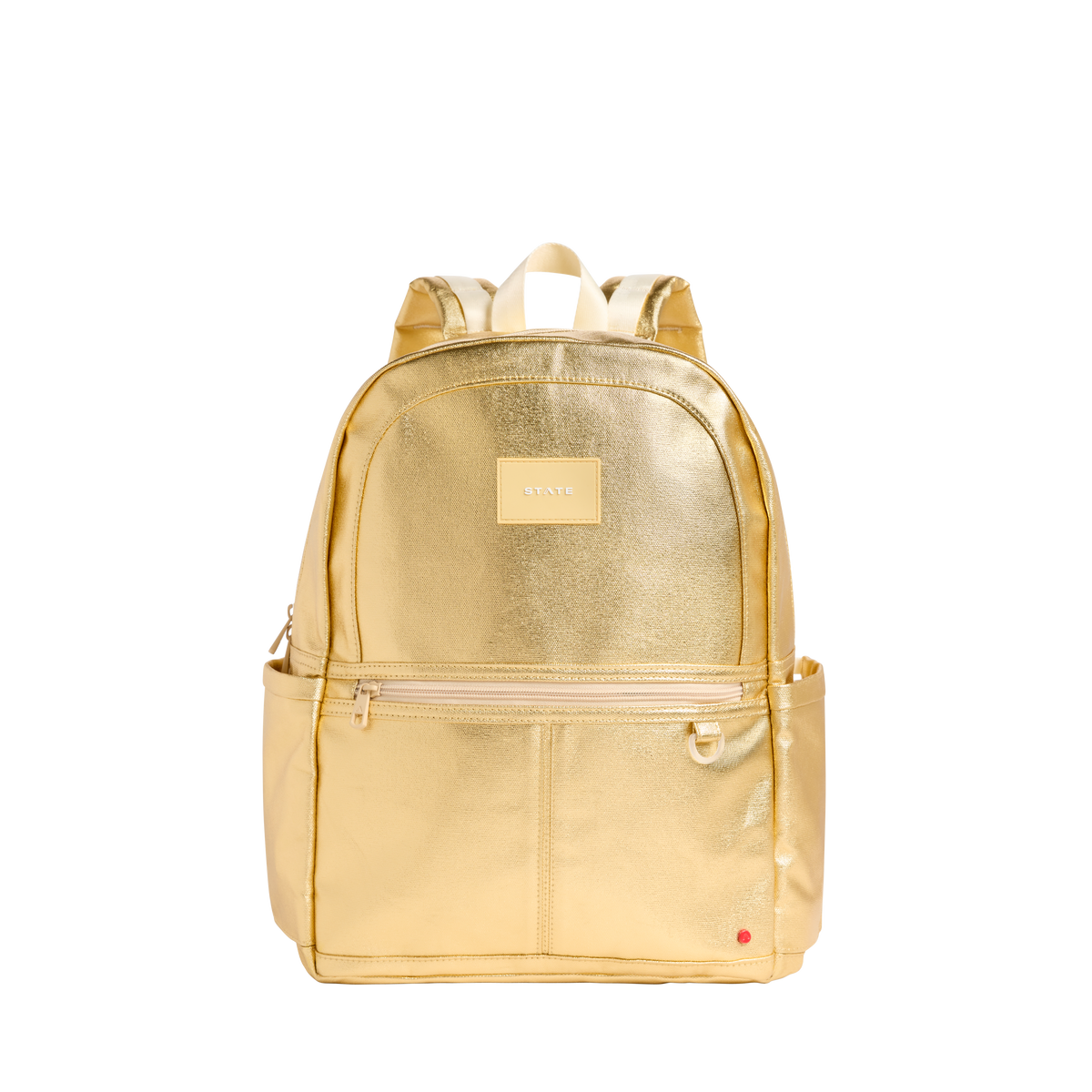 State Gold Backpack STATE Bags | Kane Kids Double Pocket Backpack Fuzzy Bolt