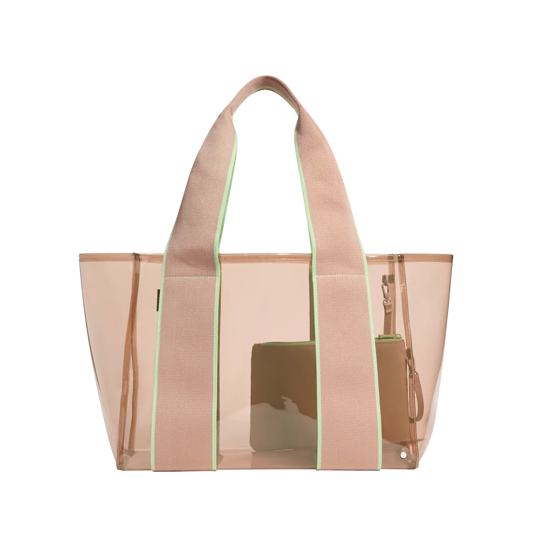 state bags Wellington cabana tote TPU latte front view click to zoom