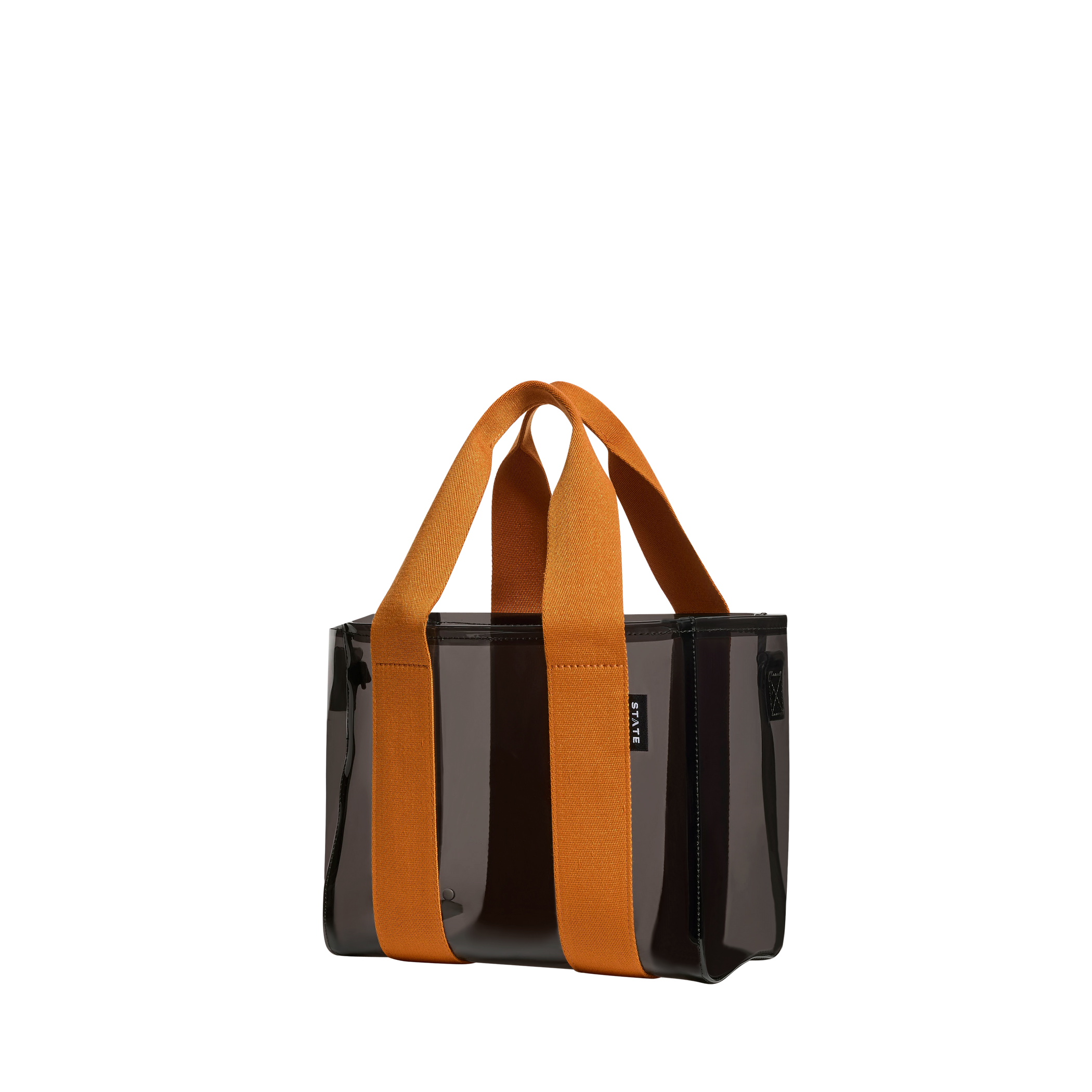 STATE Bags | Wellington Cabana Tote Mini TPU Black/Caramel