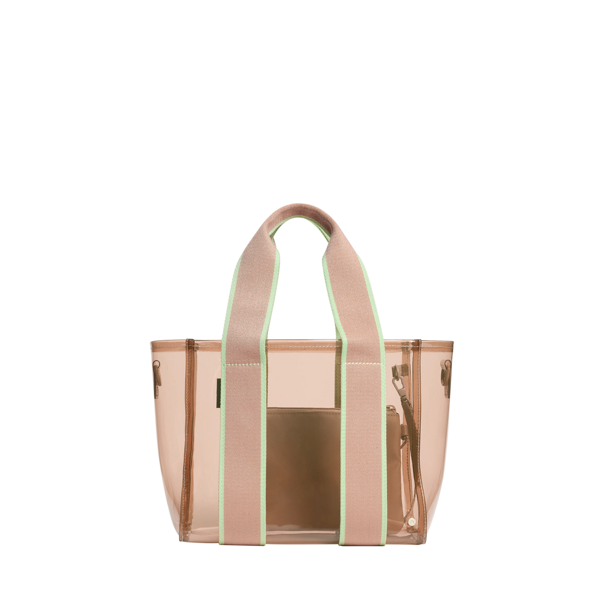 state bags Wellington cabana tote small TPU latte front view click to zoom