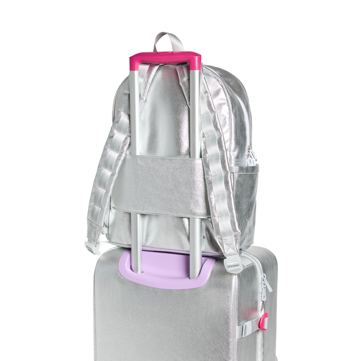 STATE Bags Kane Kids Travel Fuzzy Hearts Back Shot Click to Zoom