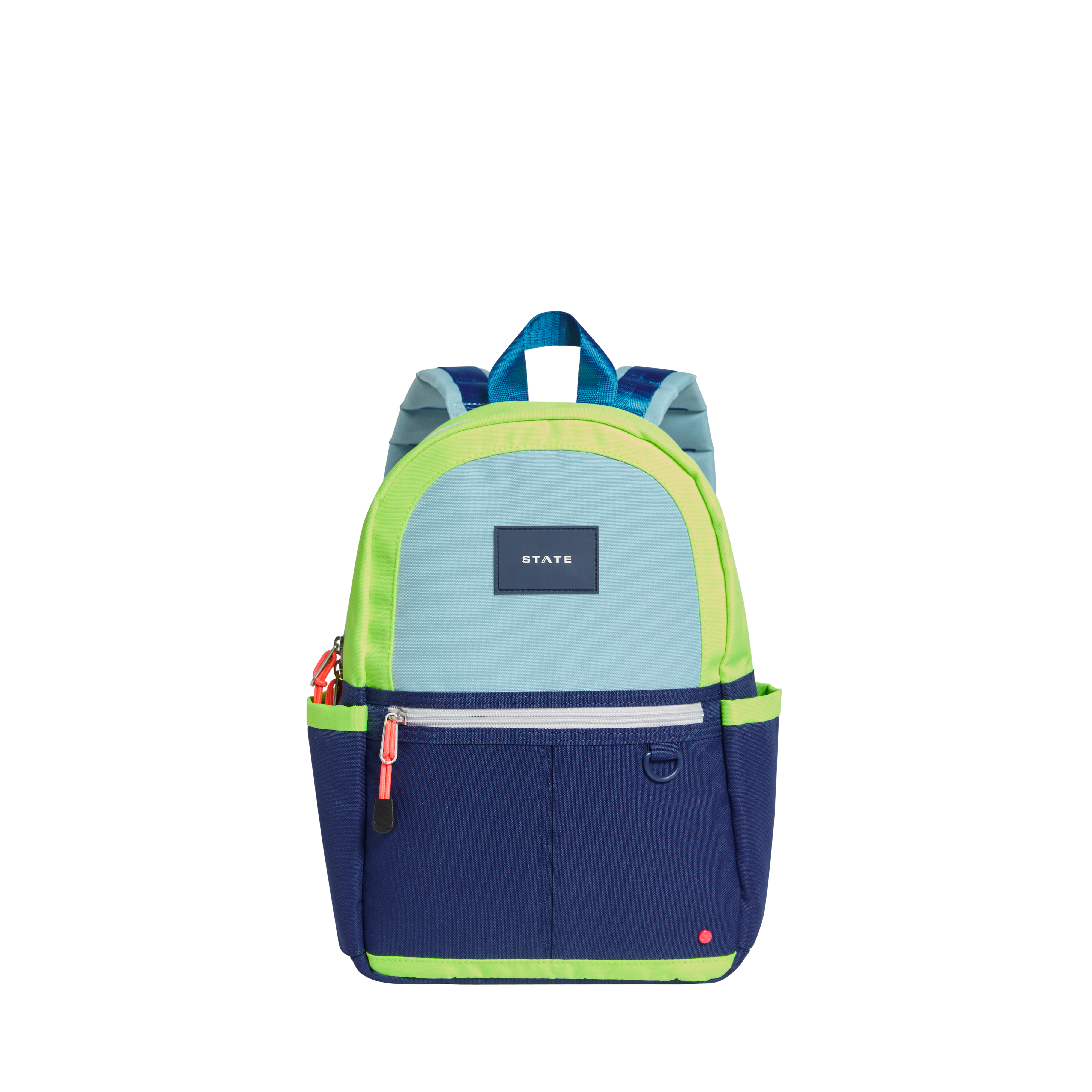 Kane Kids Mini Travel Backpack Color Block Green/Navy