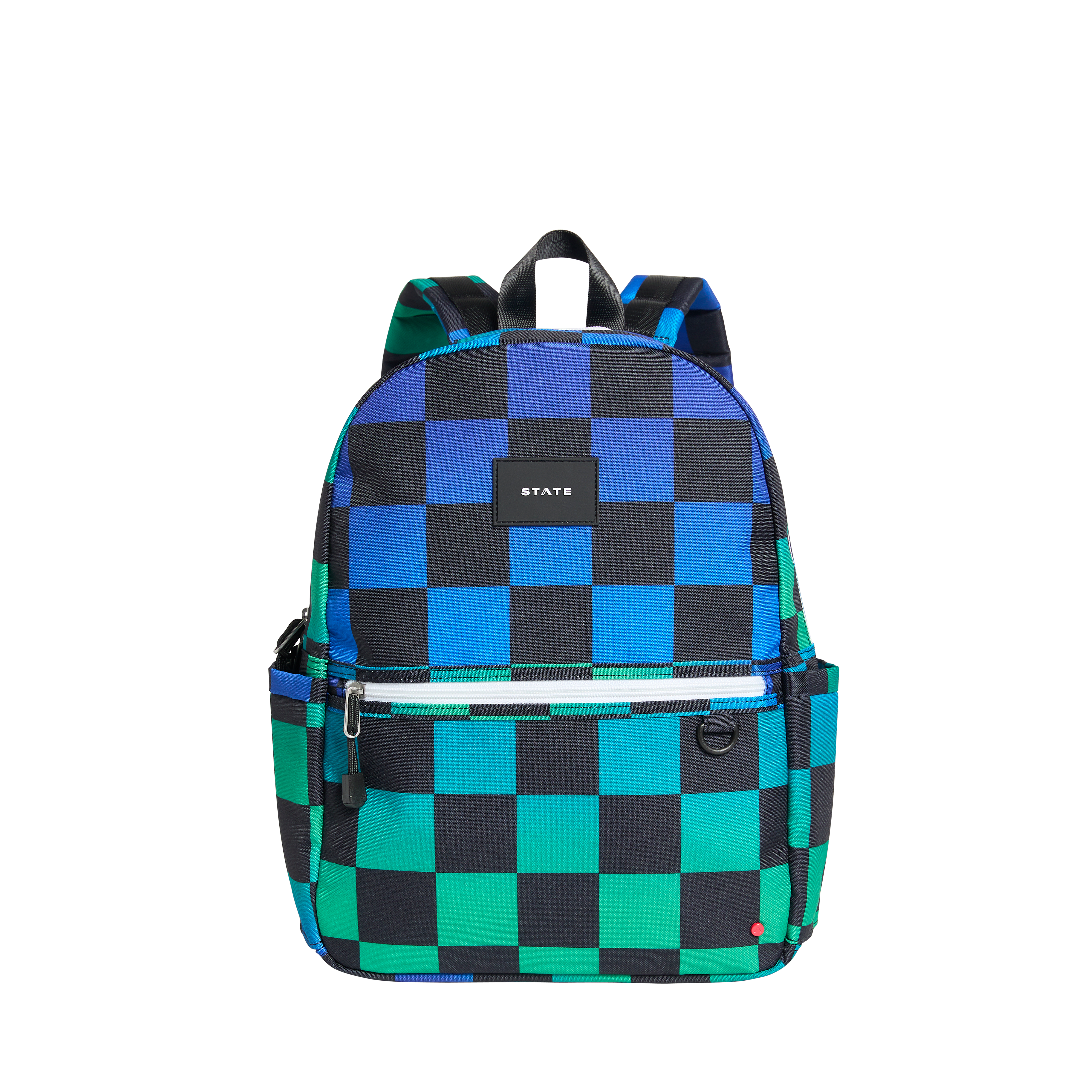 Kane Kids Travel Backpack Printed Canvas Blue Checkerboard | Back to School | Travel Backpack