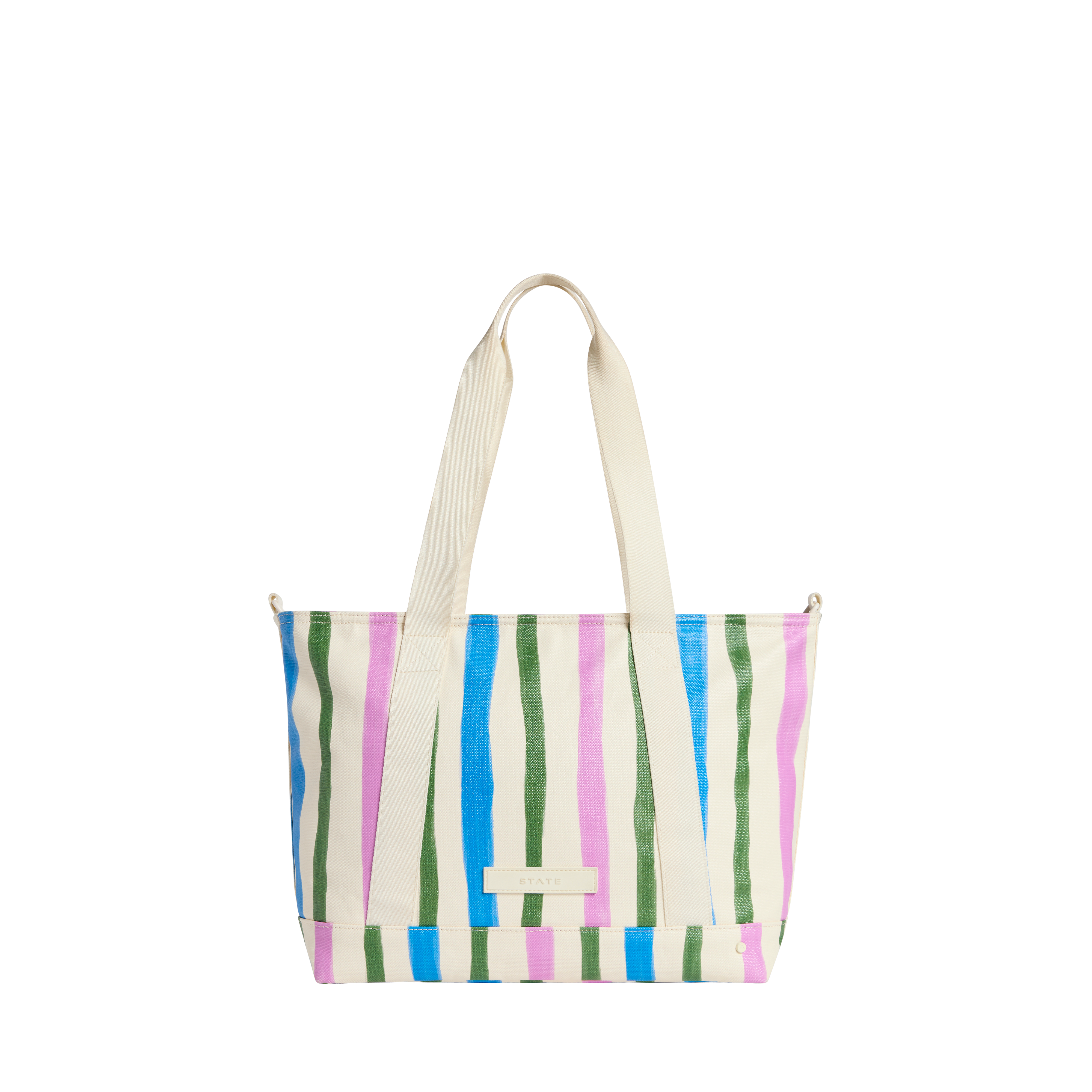 Graham Tote Recycled Coated Cotton Stripe