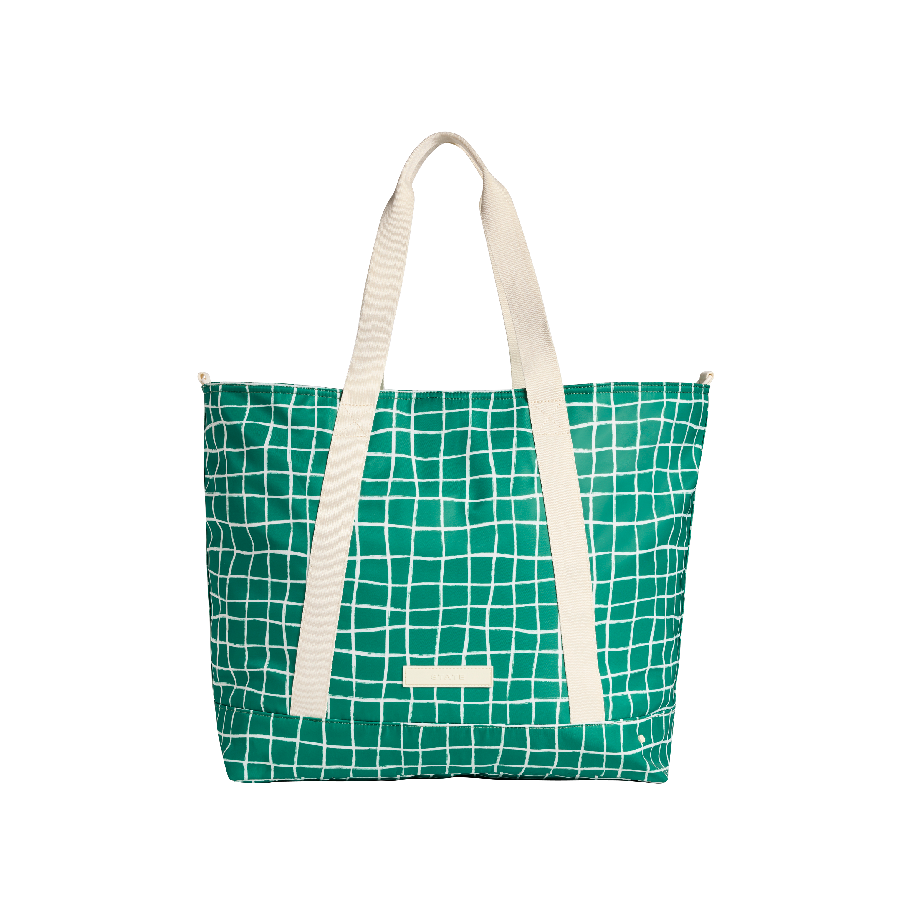 Graham XL Tote Bag Nylon Green Check