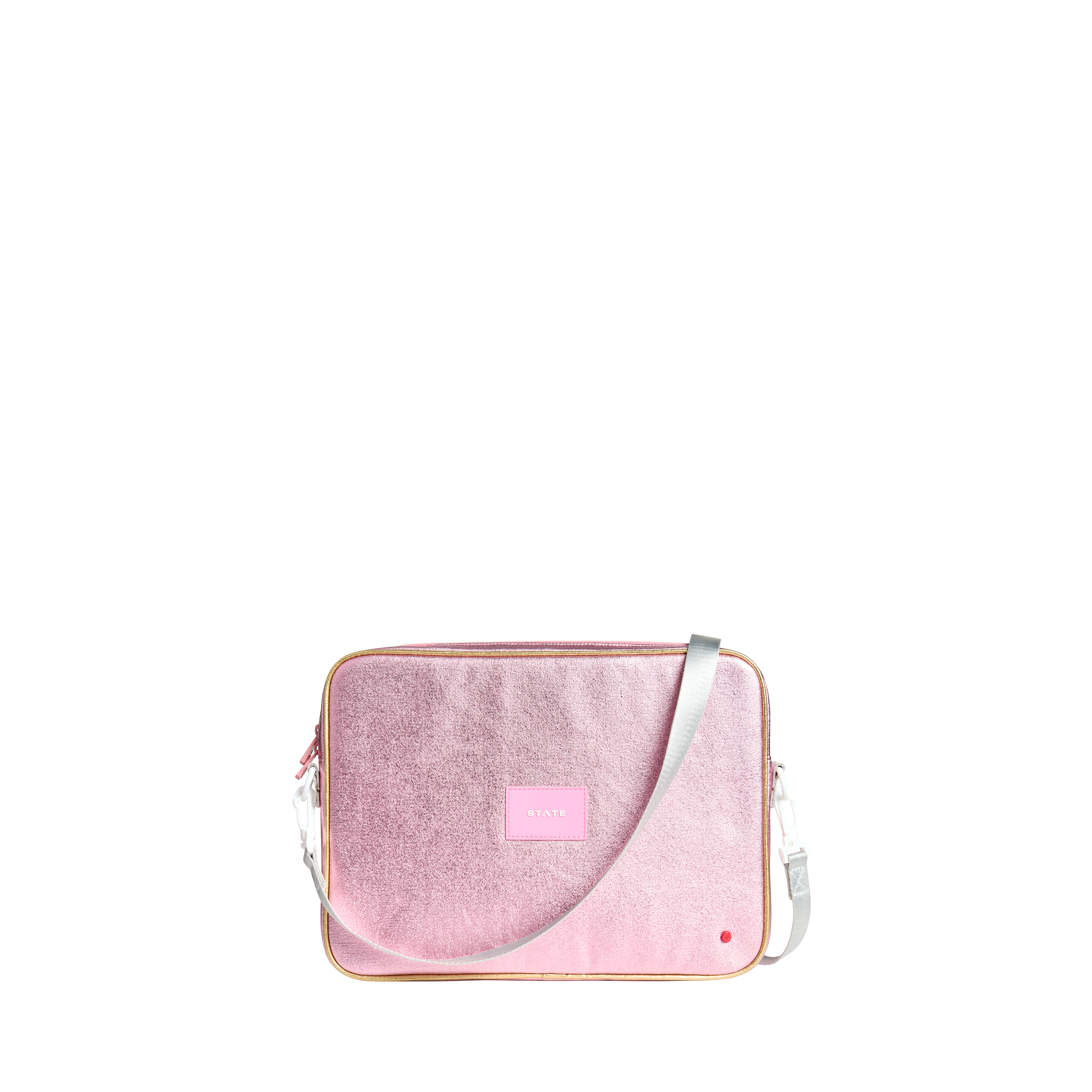 Laptop Case Metallic Pink Silver