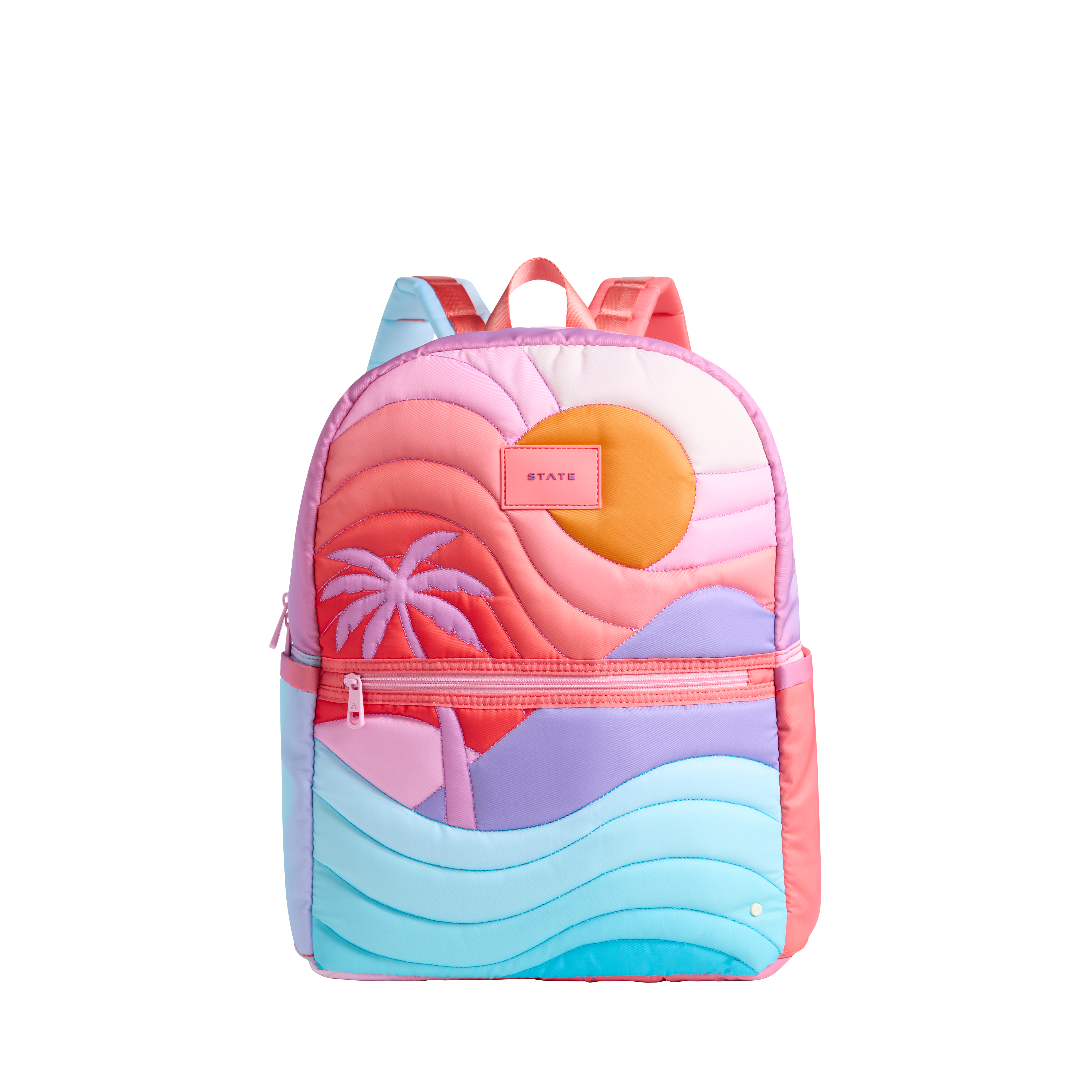 Kane Kids Large Backpack Nylon Puffer Sunset | Back to School | Travel Backpack