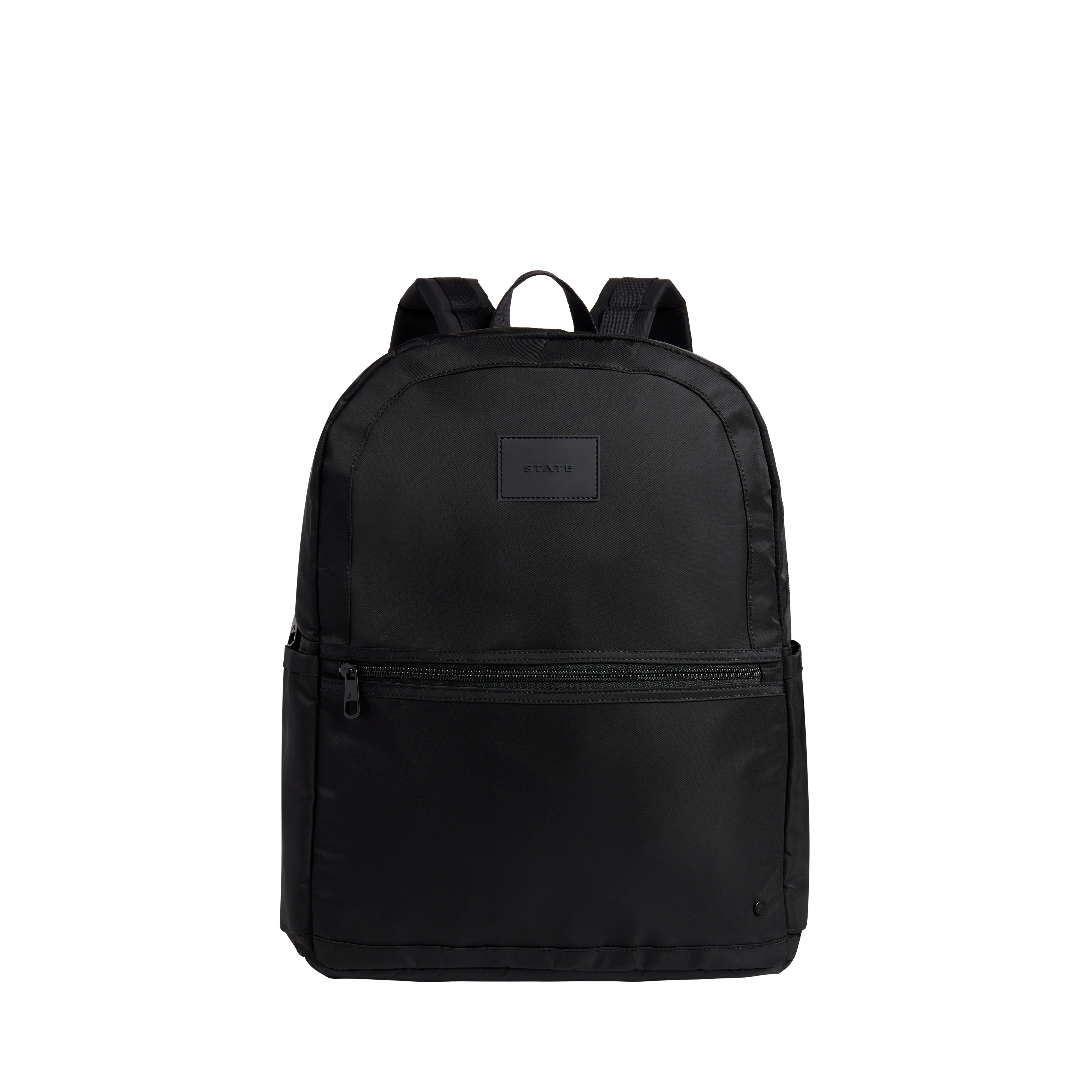 Evans Double Pocket Large Backpack Nylon Black