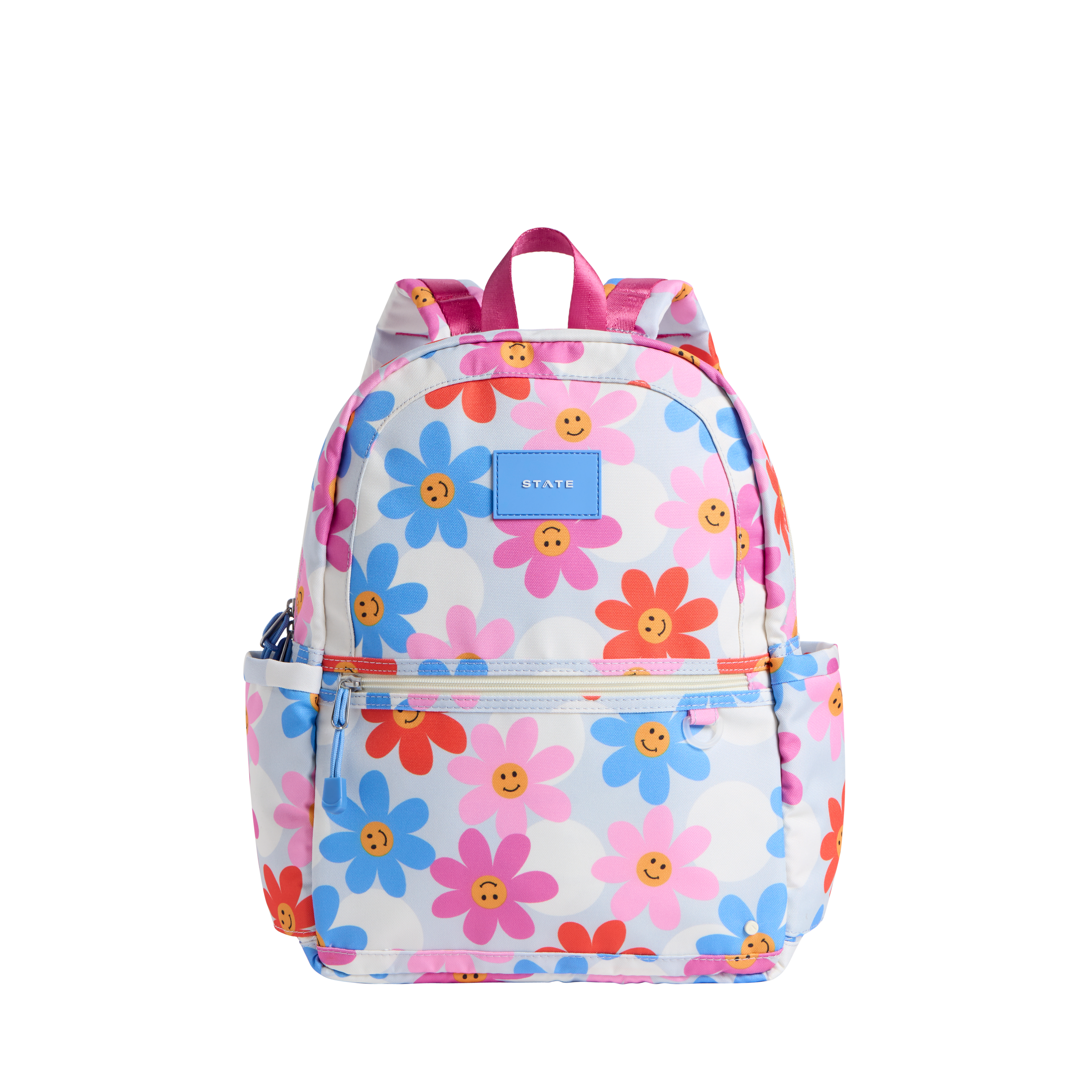 Kane Kids Double Pocket Backpack Recycled Poly Canvas Daisies