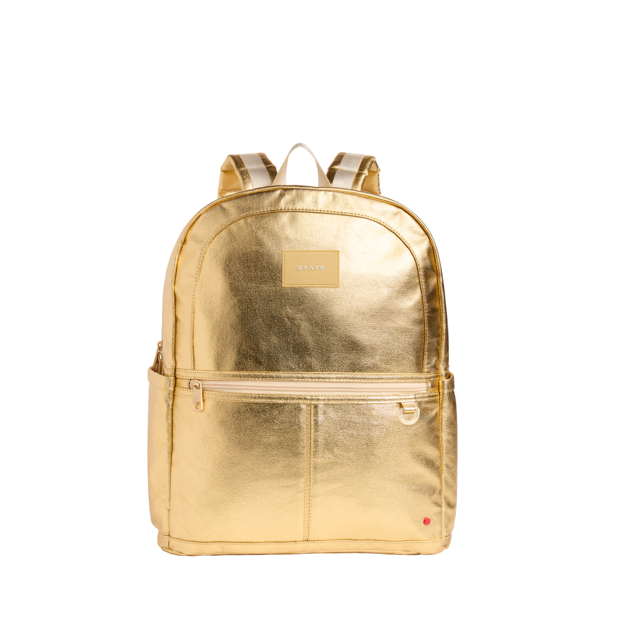state bags kane kids large backpack metallic gold front view side angle click to zoom