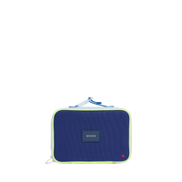 state bags rodgers lunch box polyester canvas navy/neon front view click to zoom