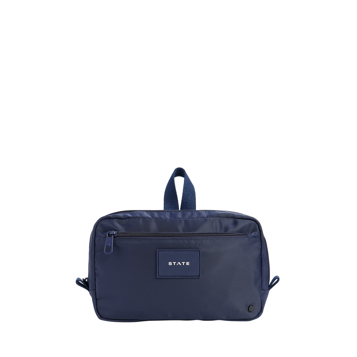 STATE Bags Hart Toiletry Kit Nylon Navy Front View Click to Zoom