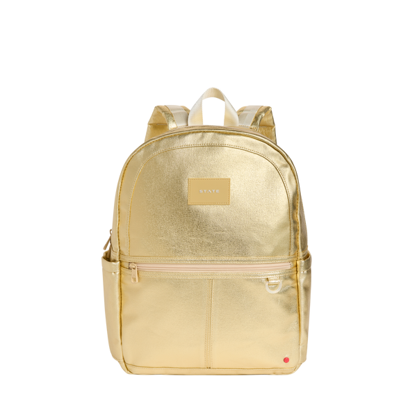 gold shine initial mini backpack Kane Kids Travel Backpack Metallic Gold | Back to School | Travel Backpack