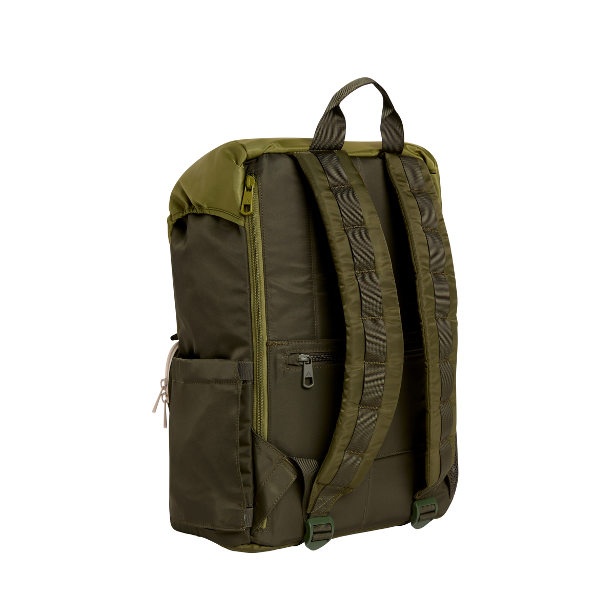 STATE Bags Grove Rucksack Nylon Olive Back View Click to Zoom