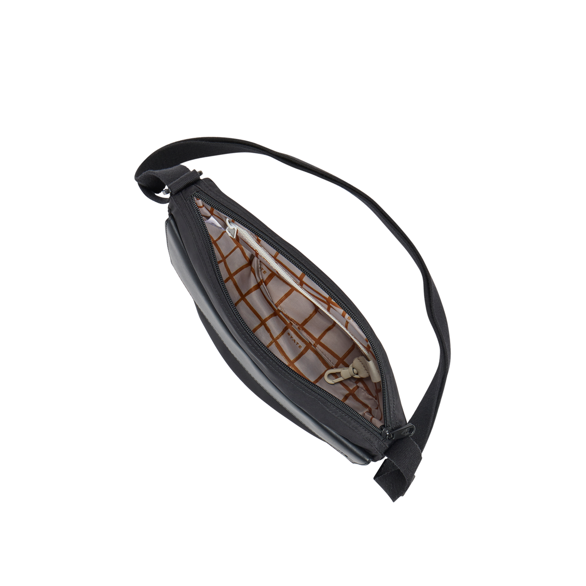 STATE Bags Willow Crossbody Black Overhead View Click to Zoom