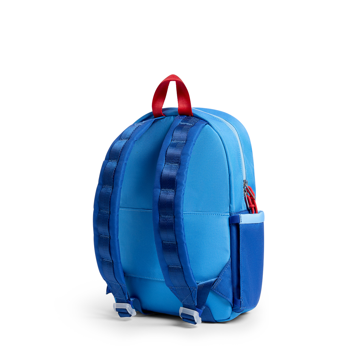STATE Bags Kane Mini Backpack Blue/Light Blue Colorblock Back Angle View Click to Zoom